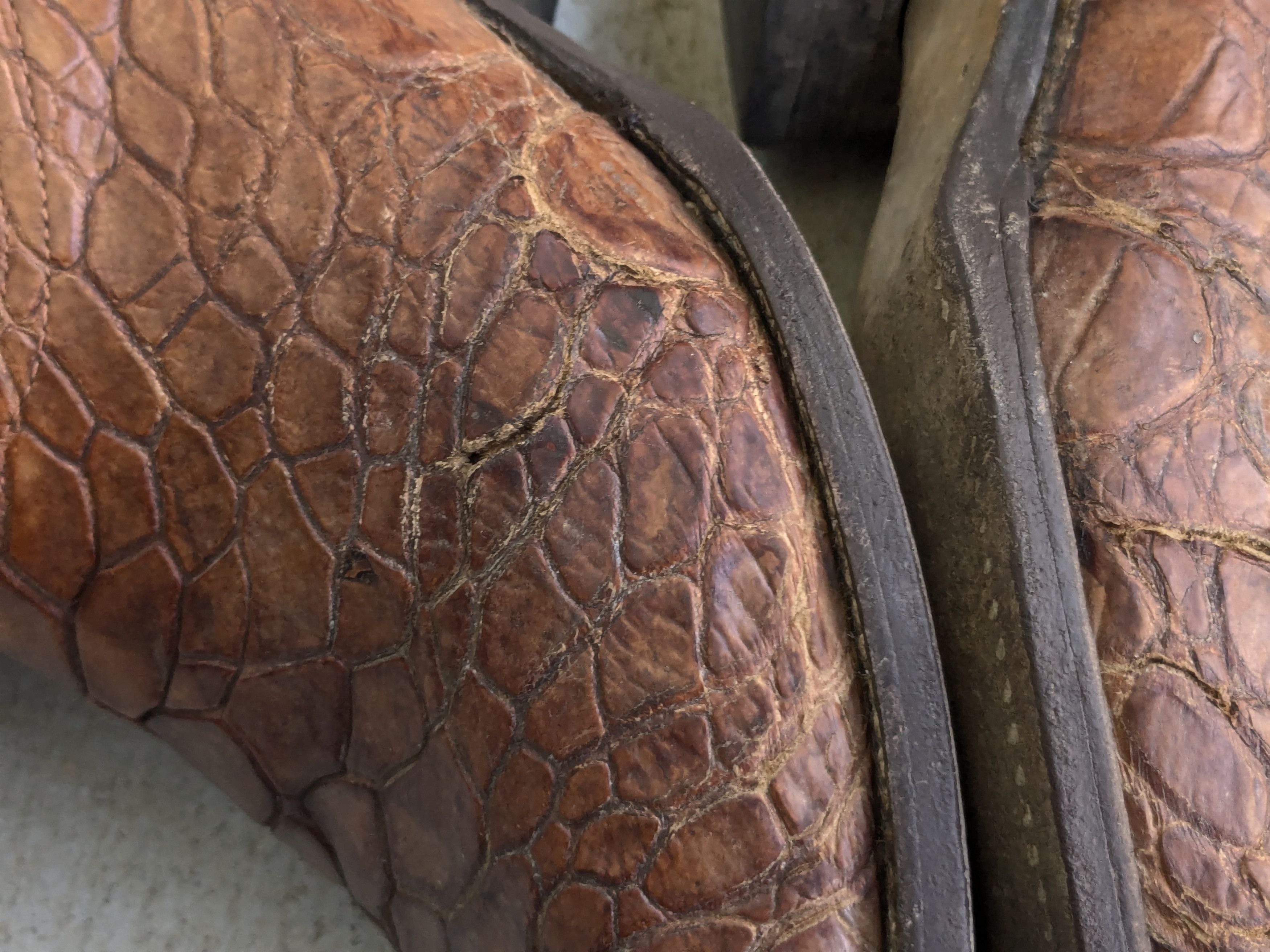 Genuine Leather × Vintage Vintage Cowboy Boots Brown 10 Leather USA Size US 10 / EU 43 - 9 Thumbnail