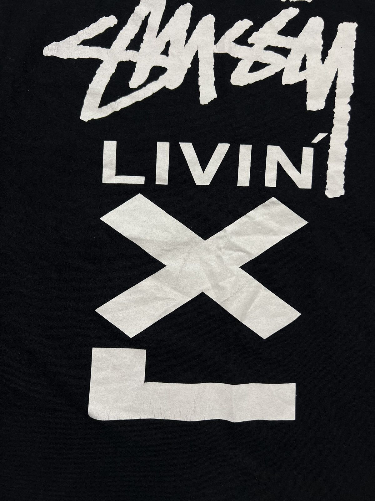 Stussy STUSSY INTERNATIONAL TRIBE N4 LIVIN XL RARE TEE BIG LOGO Size US L / EU 52-54 / 3 - 7 Thumbnail