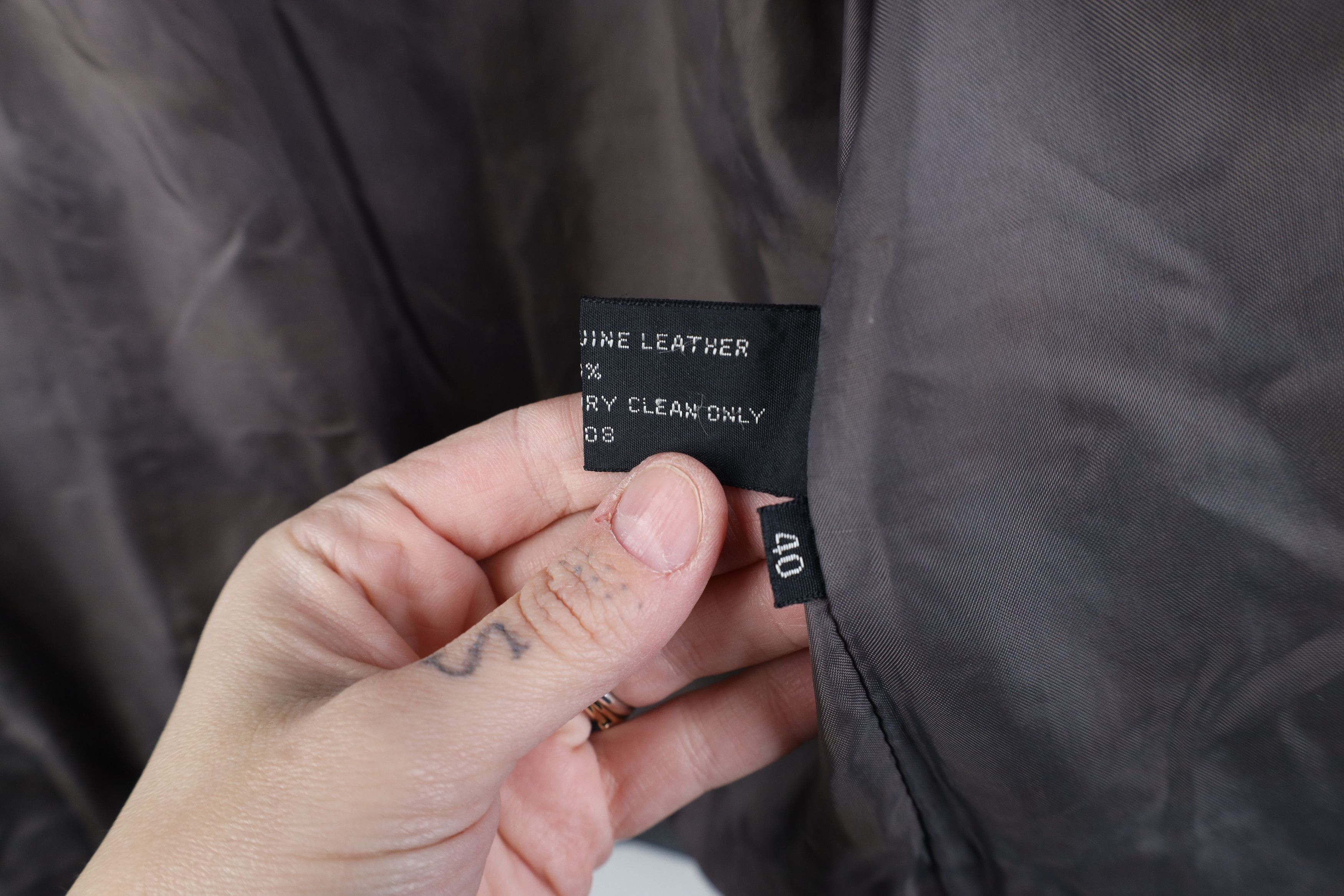 Vintage Vintage 80s 90s Streetwear Leather Racer Bomber Jacket Gray Size US XL / EU 56 / 4 - 13 Thumbnail