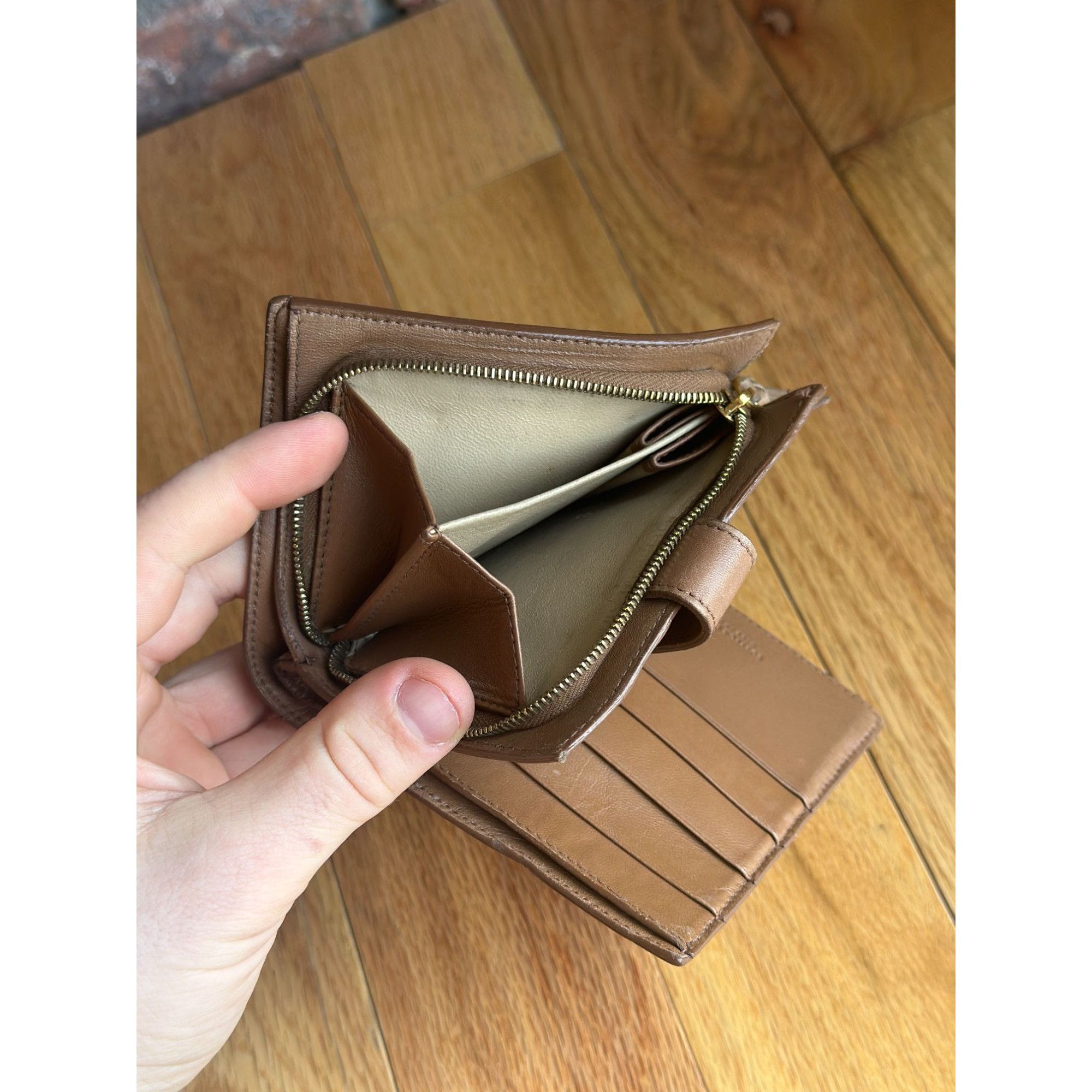 Vintage BOTTEGA VENETA NAPPA INTRECCIATO FRENCH COMPACT WALLET ASH Size ONE SIZE - 6 Thumbnail