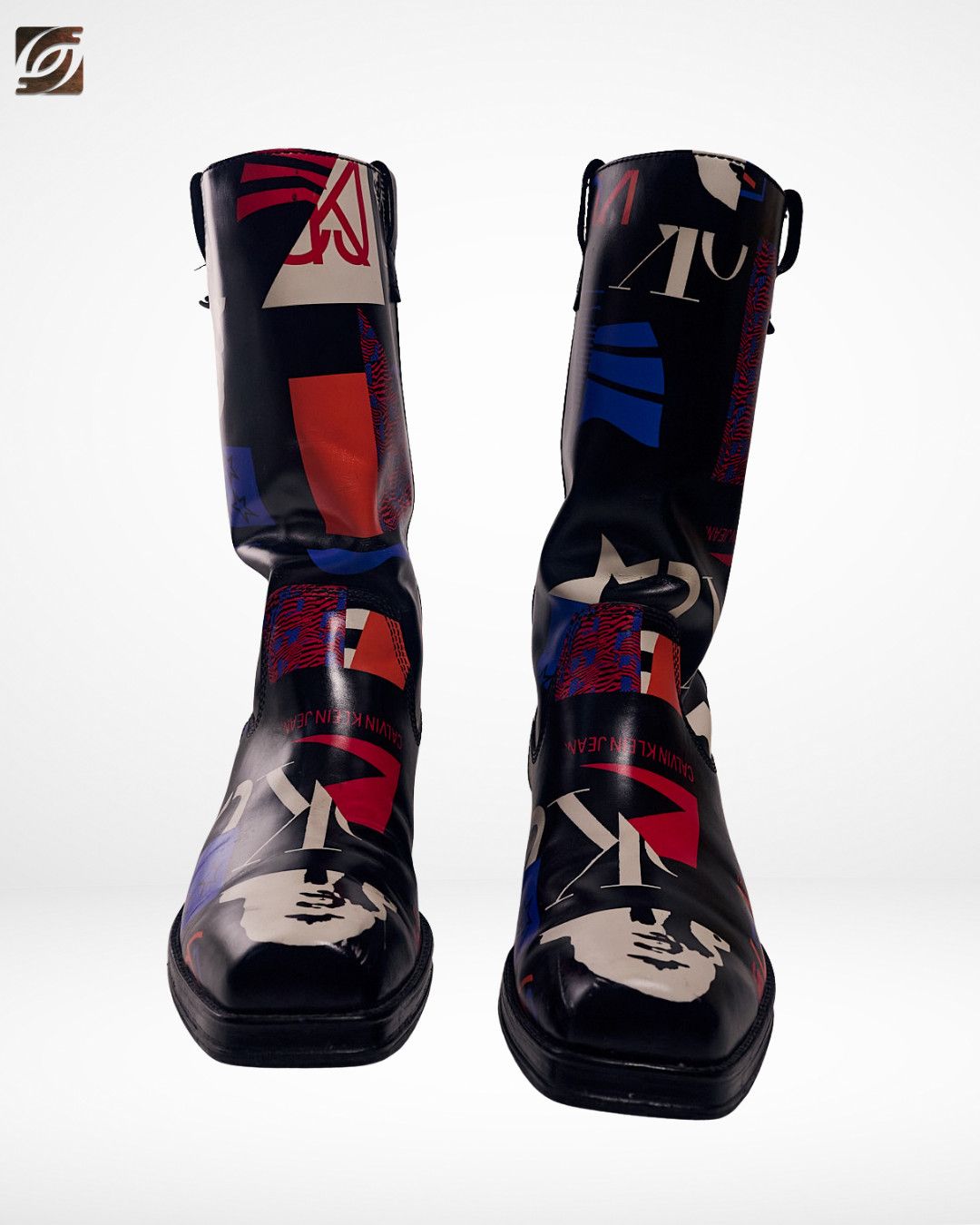 Raf Simons for Calvin Klein SS18 Capsule Buffalo Print Cowboy Boots Size US 11 / EU 44 - 4 Thumbnail