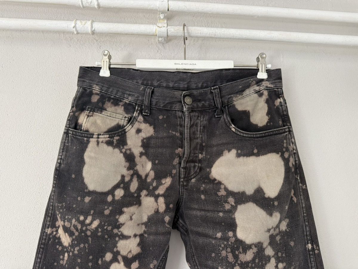 Gucci Bleached Black Slim Jeans with Paint Effect Size US 30 / EU 46 - 2 Thumbnail