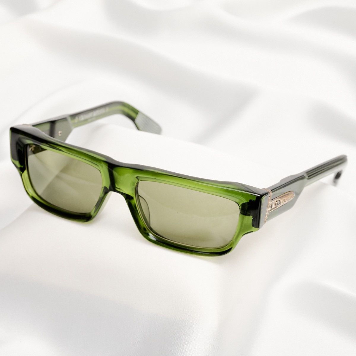 Chrome Hearts CHROME HEARTS GIRTH QUAKE DARK OLIVE SUNGLASSES Size ONE SIZE - 2 Thumbnail