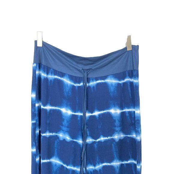 Neiman Marcus Stellah Denim Tie Dye Drawstring Pants Size 30" / US 8 / IT 44 - 3 Thumbnail