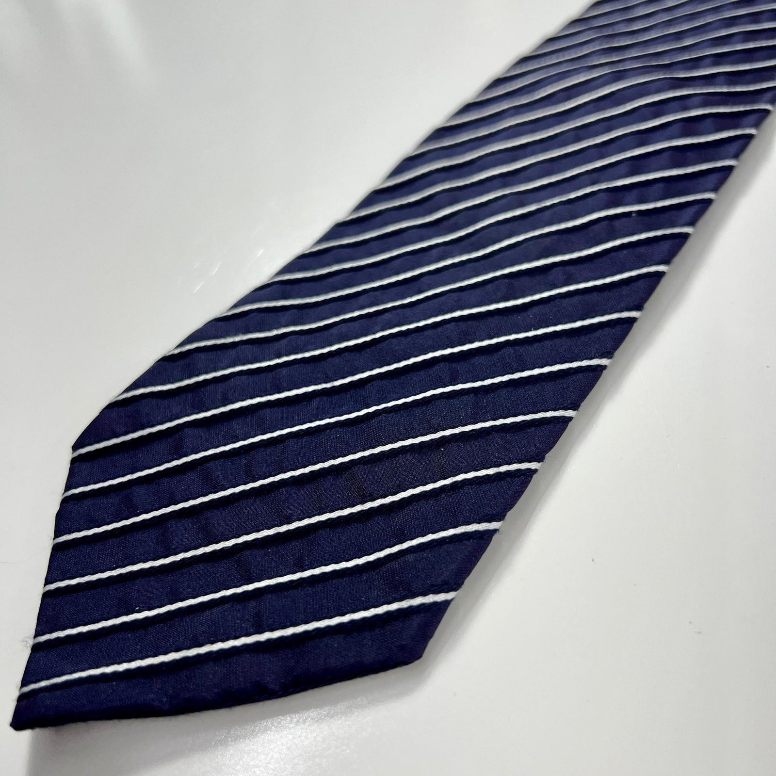 Givenchy Givenchy Paris Made In Italy Men's Tie Blue Silk Necktie Size ONE SIZE - 6 Thumbnail