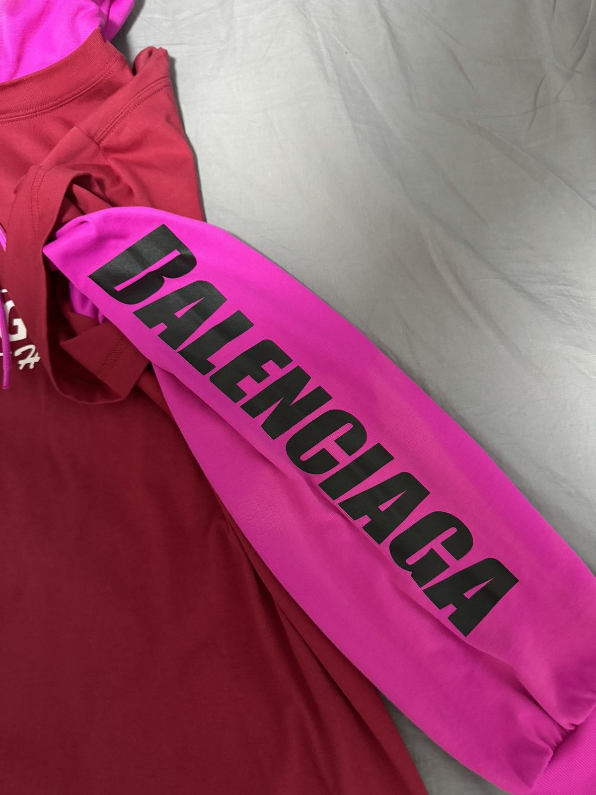 Balenciaga Layered Your Logo Here T-shirt Hoodie Size US S / EU 44-46 / 1 - 4 Thumbnail