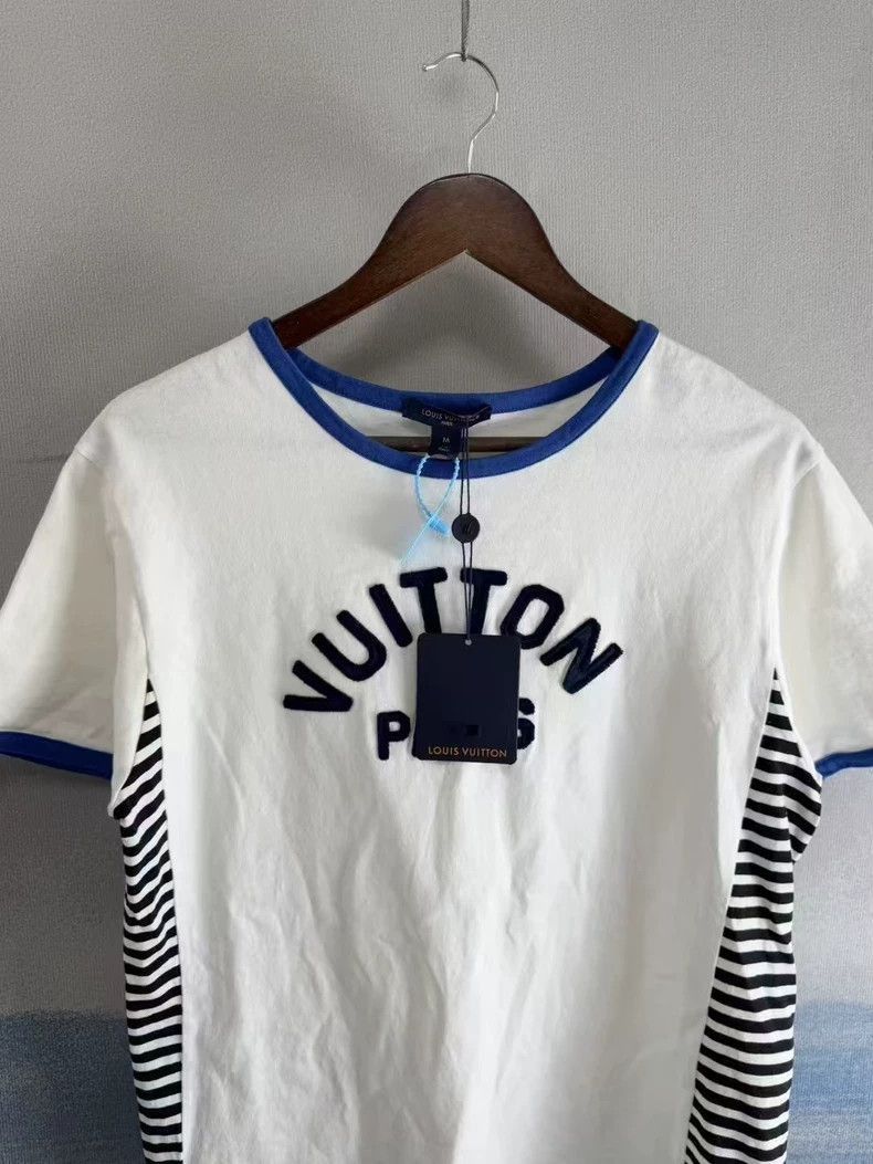 Louis Vuitton Louis Vuitton White Striped Short Sleeve Shirt-2506 Size US M / EU 48-50 / 2 - 2 Thumbnail