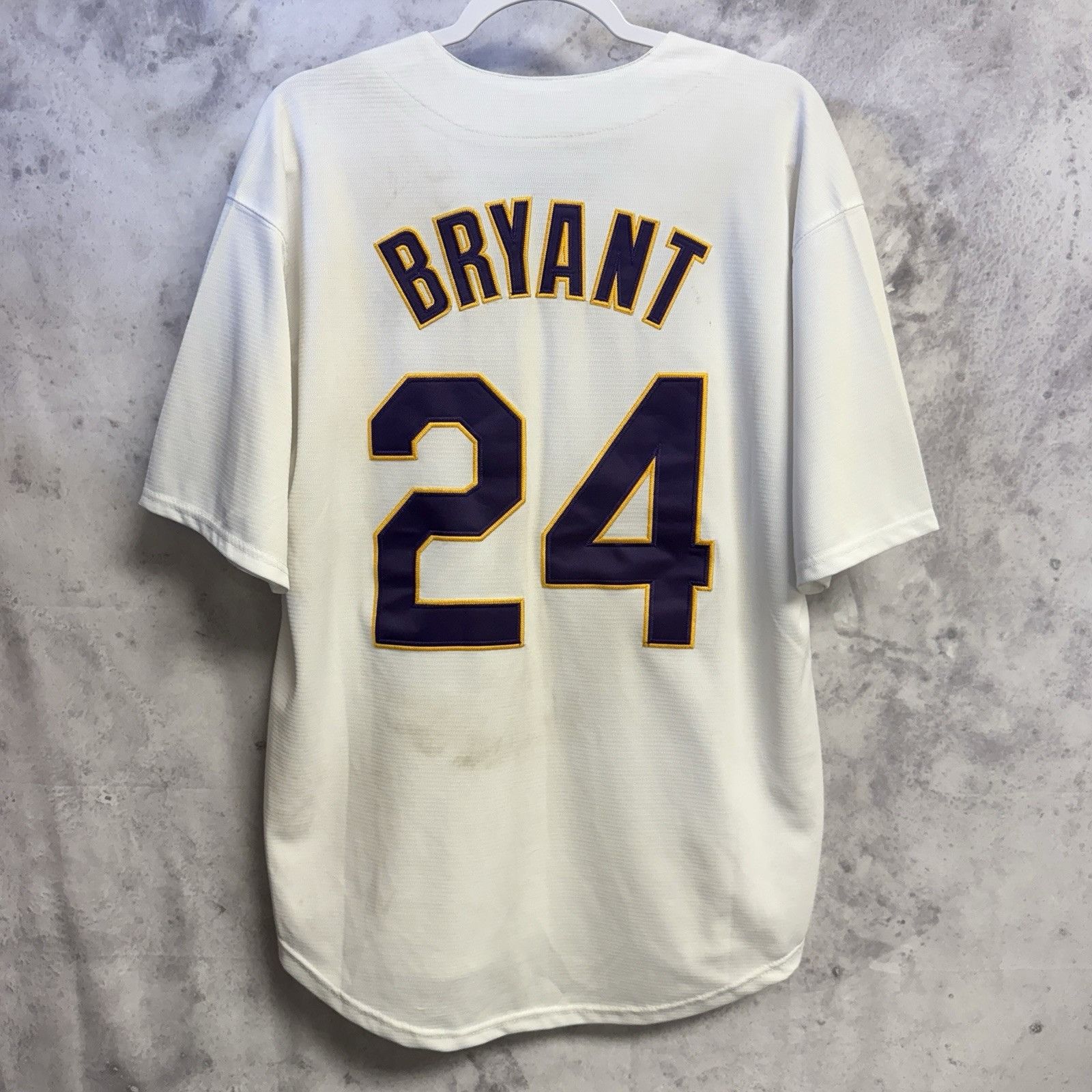 Other Mamba Kobe Bryant Baseball Jersey 8 24 White Large 23x29 Size US L / EU 52-54 / 3 - 2 Thumbnail