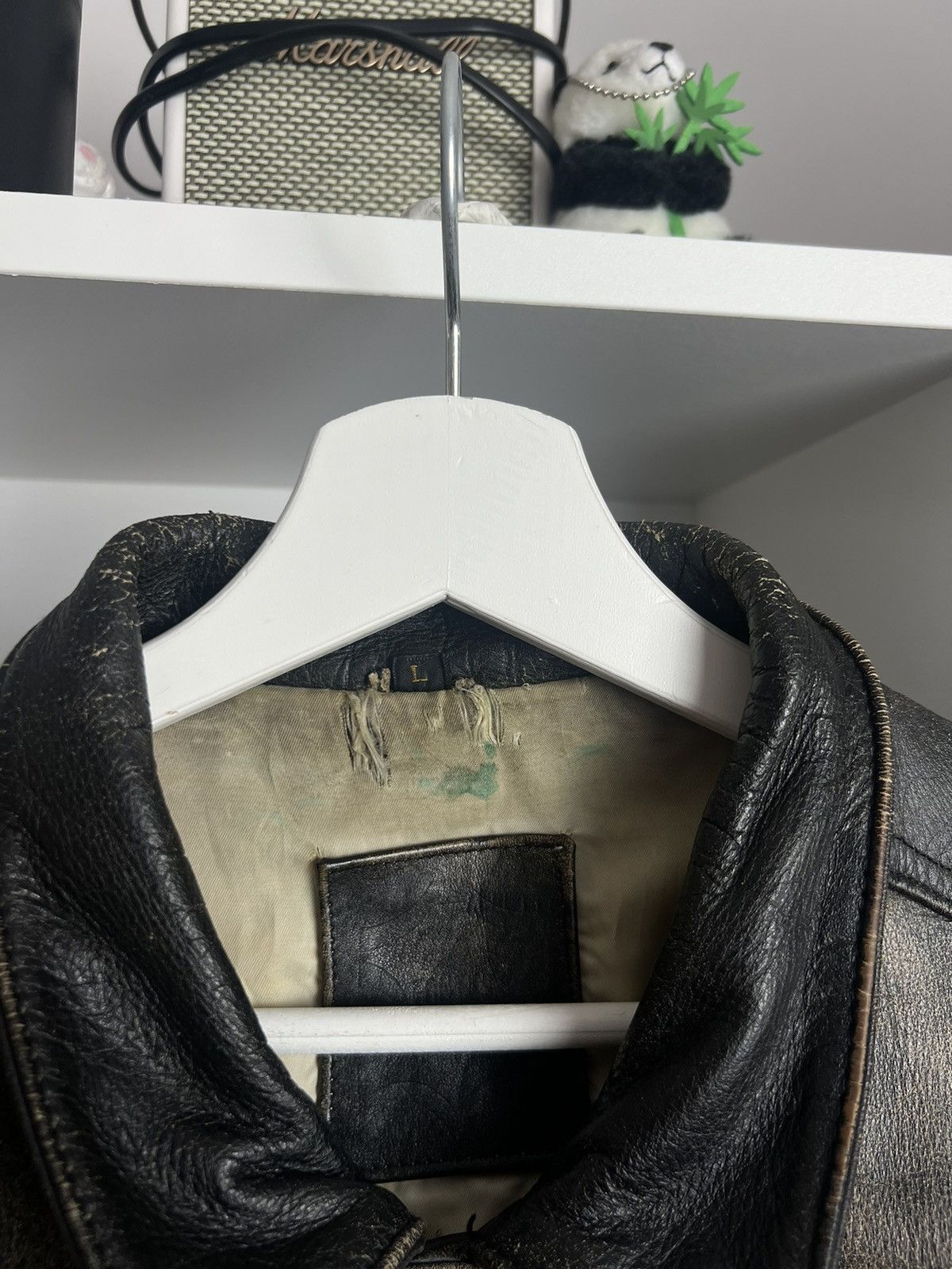 Other Vintage y2k cropped boxy avantharde leather moto biker jacket Size US L / EU 52-54 / 3 - 7 Thumbnail