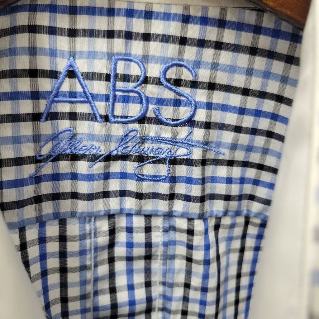 Other Allen Schwartz ABS Men's Plaid Long-Sleeves 16.5 34/35... Size US L / EU 52-54 / 3 - 11 Thumbnail