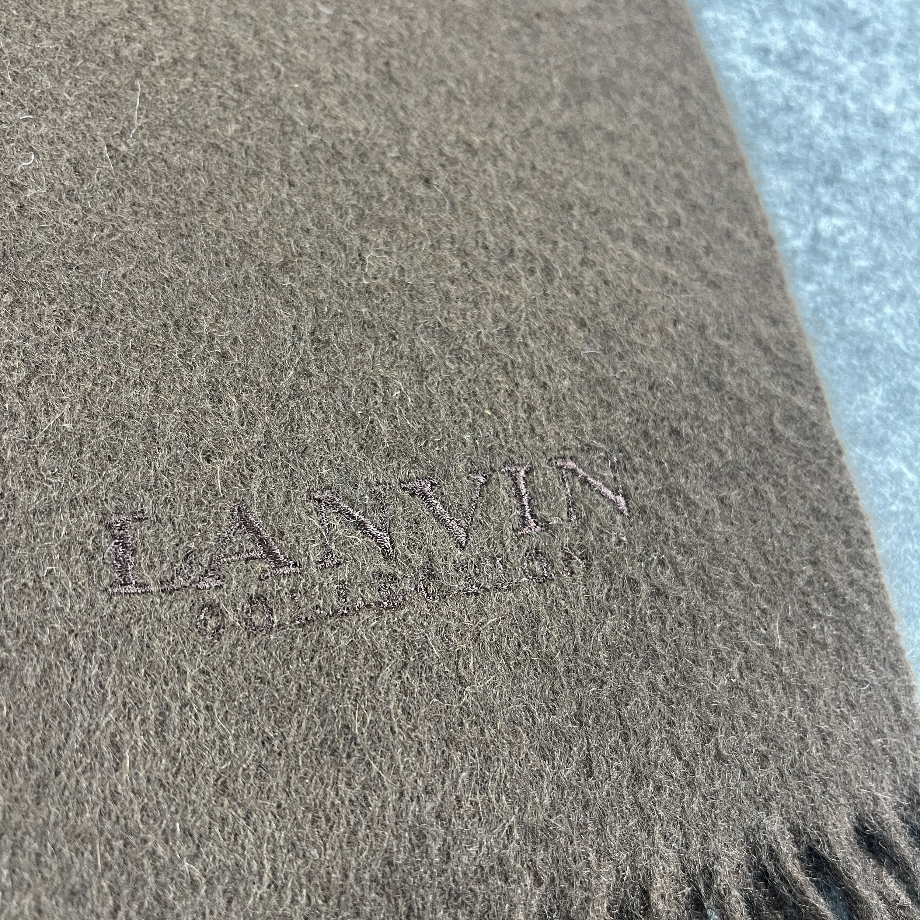 Lanvin Lanvin Cashmere Scarf / Muffler / Neckwear T1031 Size ONE SIZE - 5 Thumbnail
