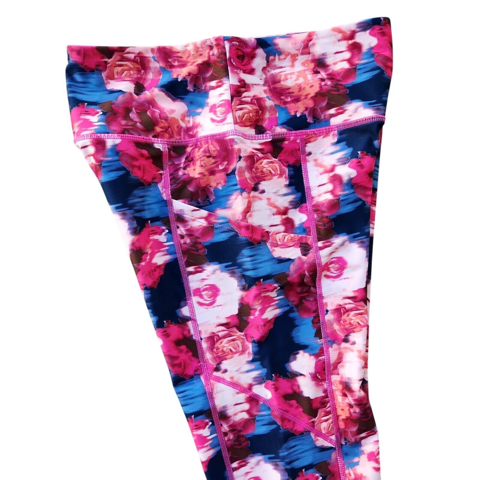 Nine West Nine West Active Women Floral Yoga Capri Leggings Size M Size 30" / US 8 / IT 44 - 2 Thumbnail