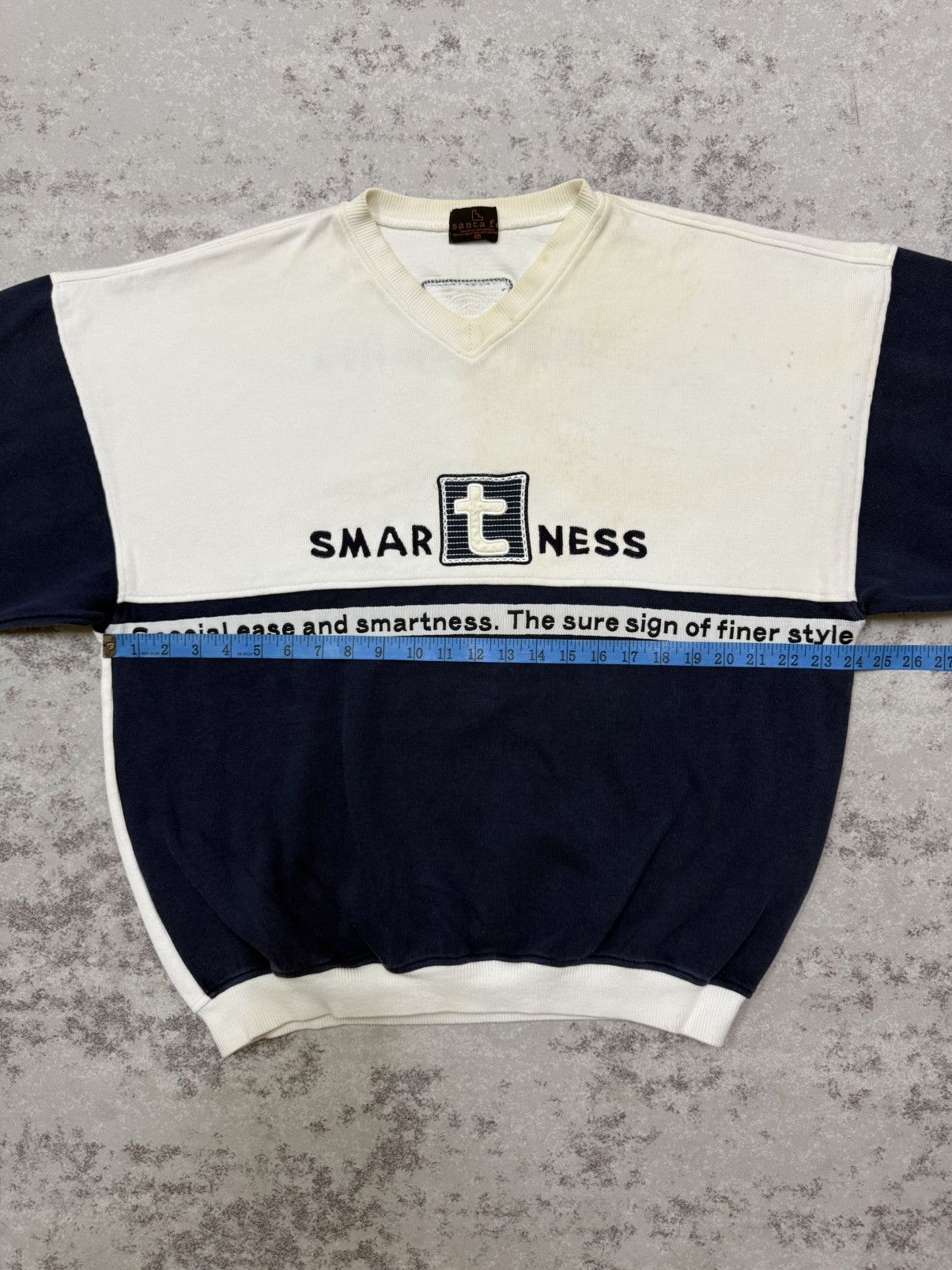 Vintage Vintage Santa Fe Smart Tailoring Vneck Sweatshirt Size US XL / EU 56 / 4 - 15 Thumbnail