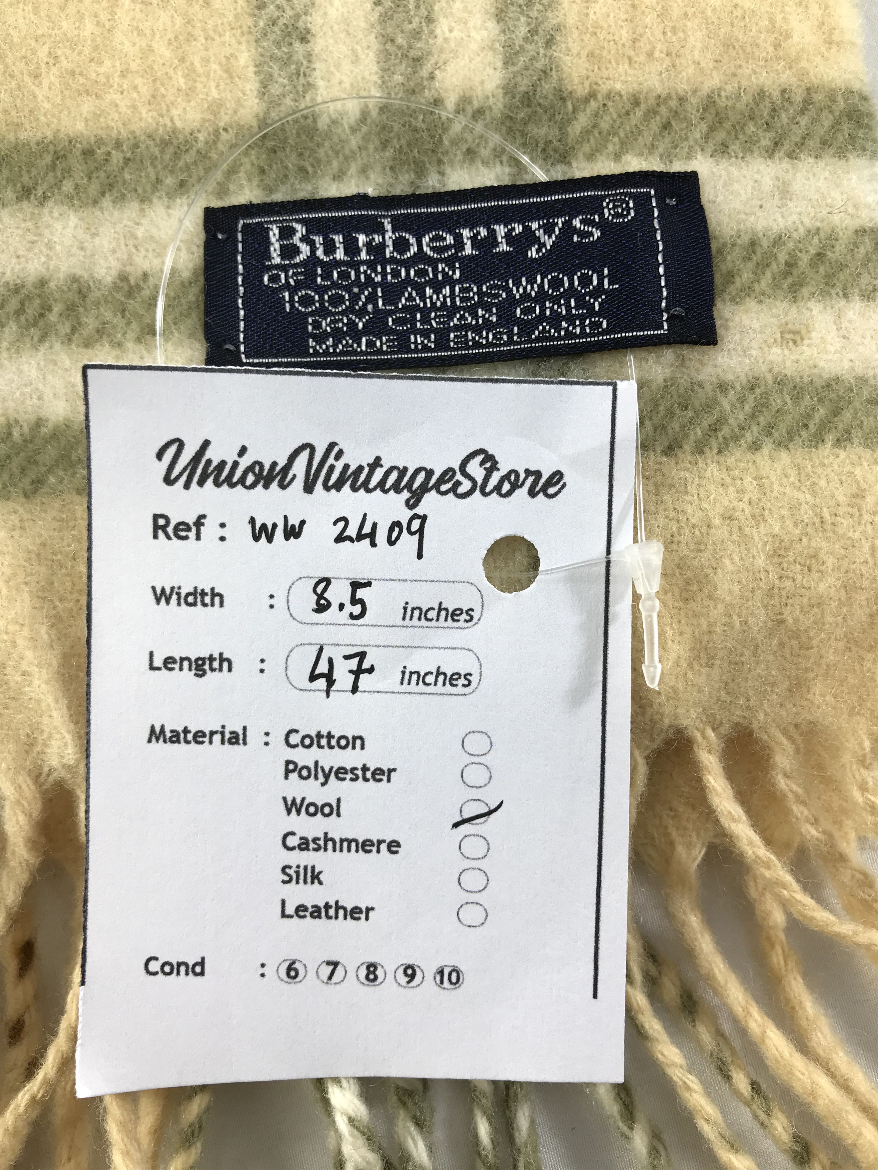 Burberry × Vintage Burberry Scarf / Muffler / Neckwear - WW2409 Size ONE SIZE - 5 Thumbnail