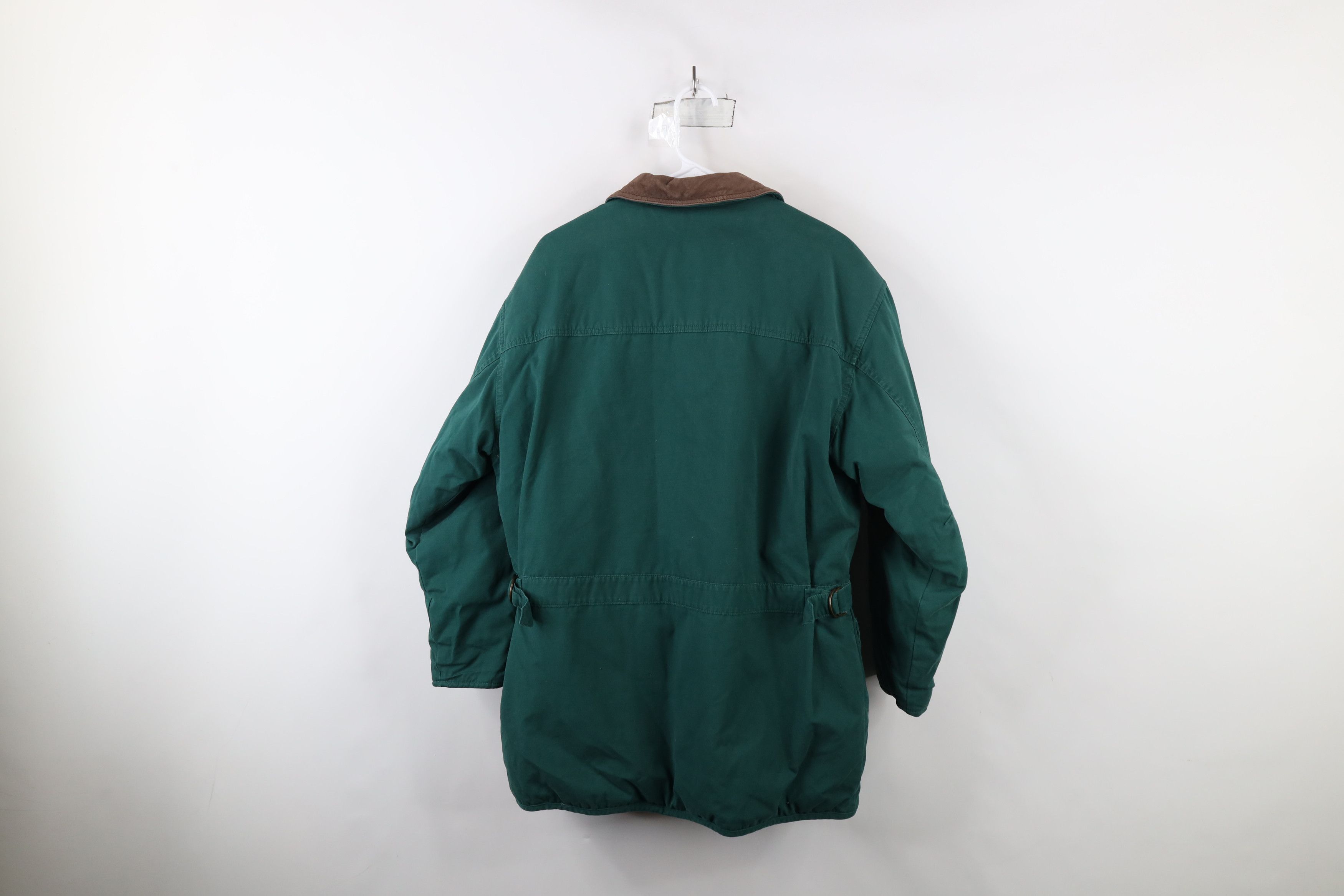 Eddie Bauer × Vintage Vintage 90s Eddie Bauer Lined Goose Down Chore Barn Jacket Size S / US 4 / IT 40 - 15 Thumbnail
