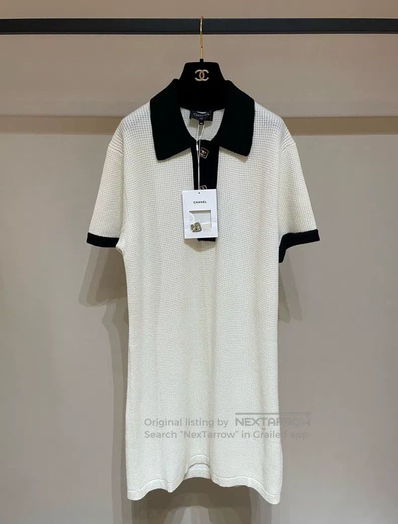 Chanel Chanel 23A Autumn and Winter Waffle Lapel College Style Sh Size M / US 6-8 / IT 42-44 - 1 Thumbnail