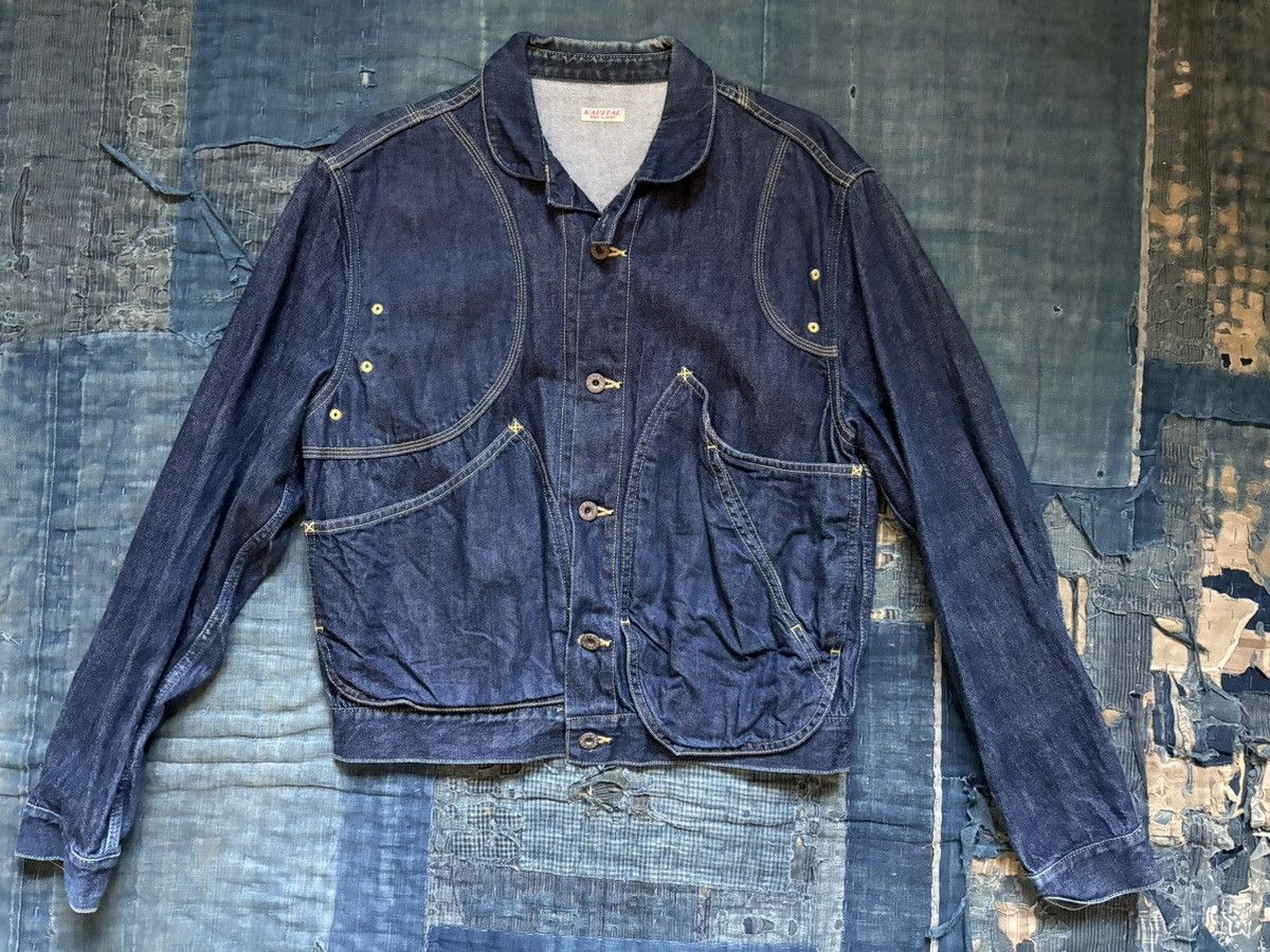 Kapital Kapital RINGOMAN jacket Indigo Denim Jacket Brand New Size US L / EU 52-54 / 3 - 1 Thumbnail