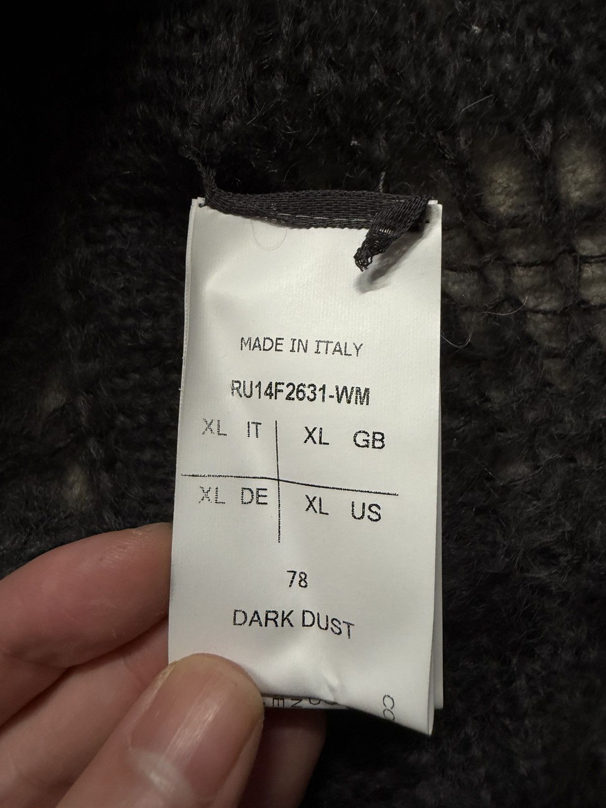 Rick Owens FW14 Moody Long Knit Size US XL / EU 56 / 4 - 8 Thumbnail