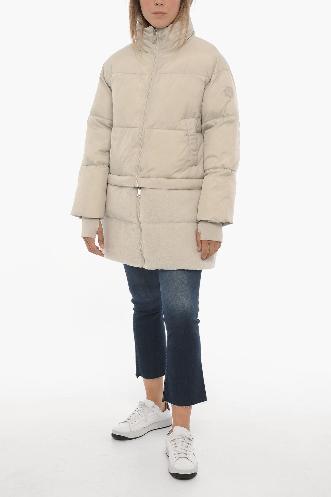 Ugg og1mm0824 Padded Annabeth Jacket with Faux Fur in Ivory Size S / US 4 / IT 40 - 5 Thumbnail