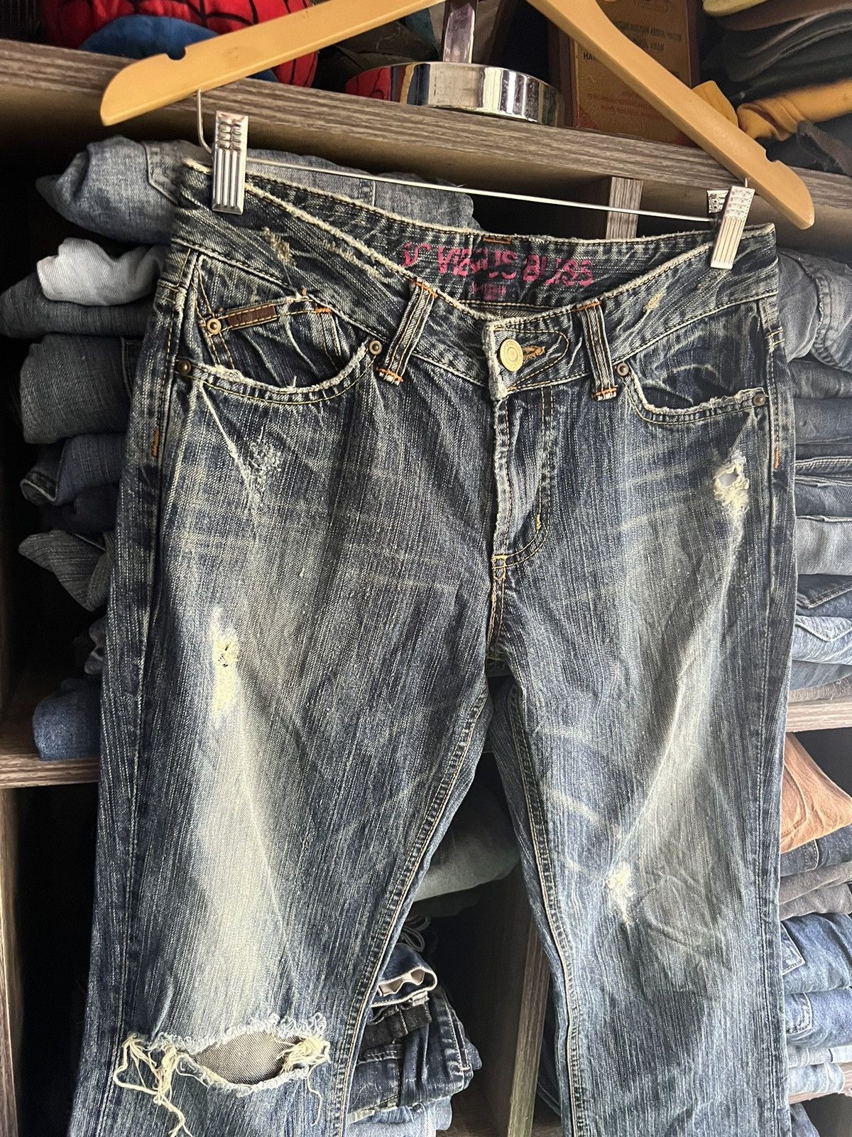 Edwin 🔥Something Edwin Vienus Bliss Distressed Denim Size 30" / US 8 / IT 44 - 7 Thumbnail