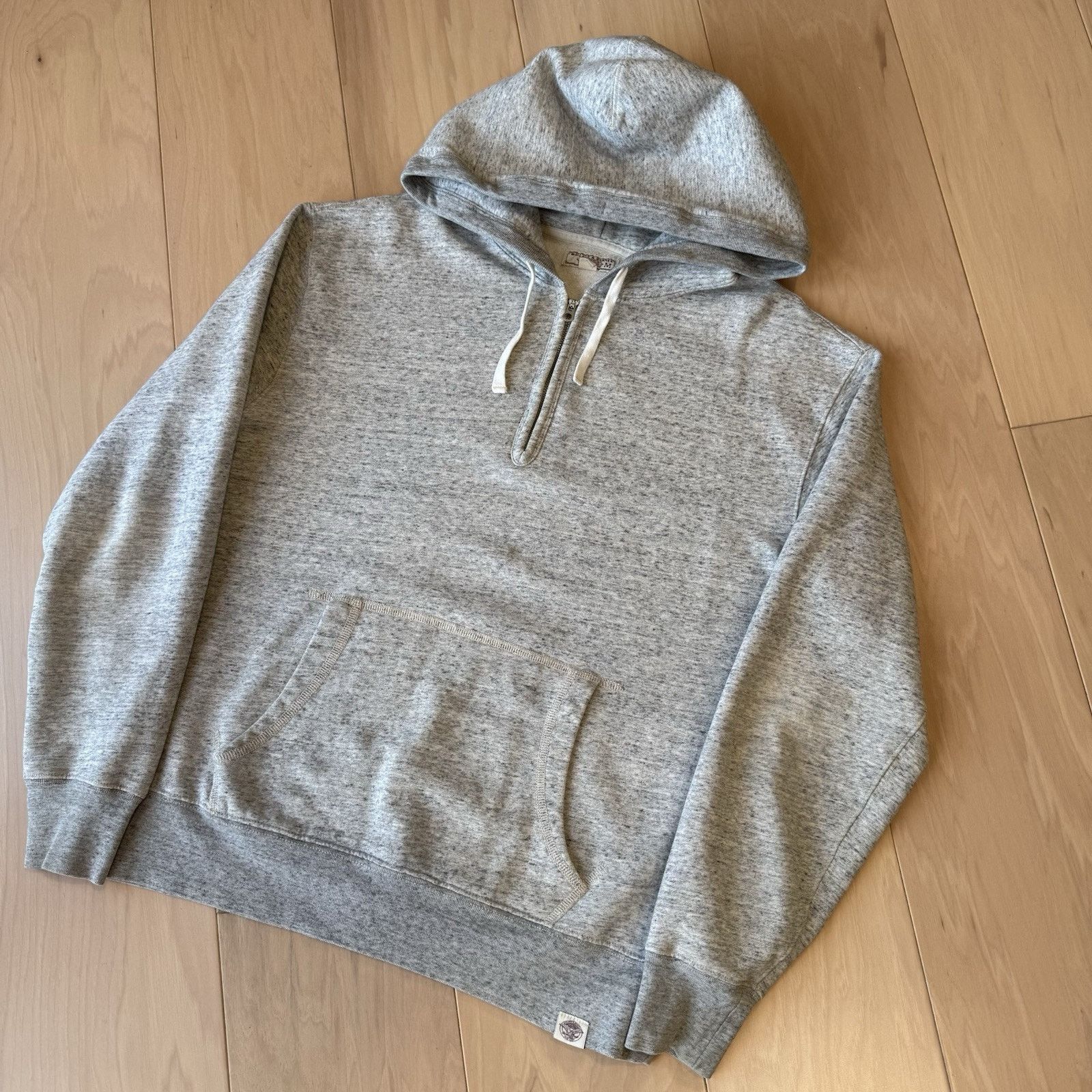 Wallace & Barnes Wallace & Barnes Hoodie Medium Gray 1/2 Zip Fleece Pullover Size US M / EU 48-50 / 2 - 10 Thumbnail