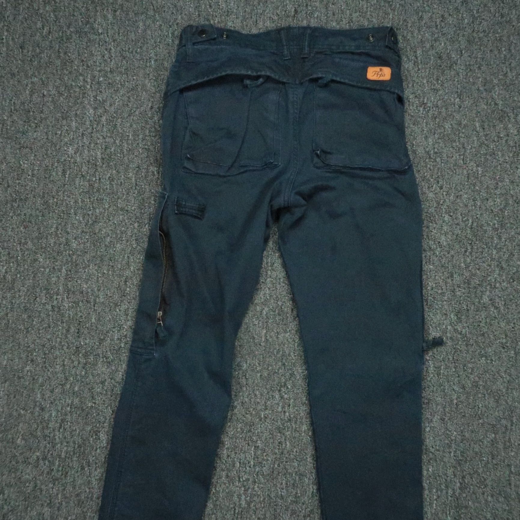 Prps VINTAGE Prps Pants Men Cargo Flat Front Straight Leg Casual Streetwear Size 28 Navy Blue Size US 28 / EU 44 - 6 Thumbnail