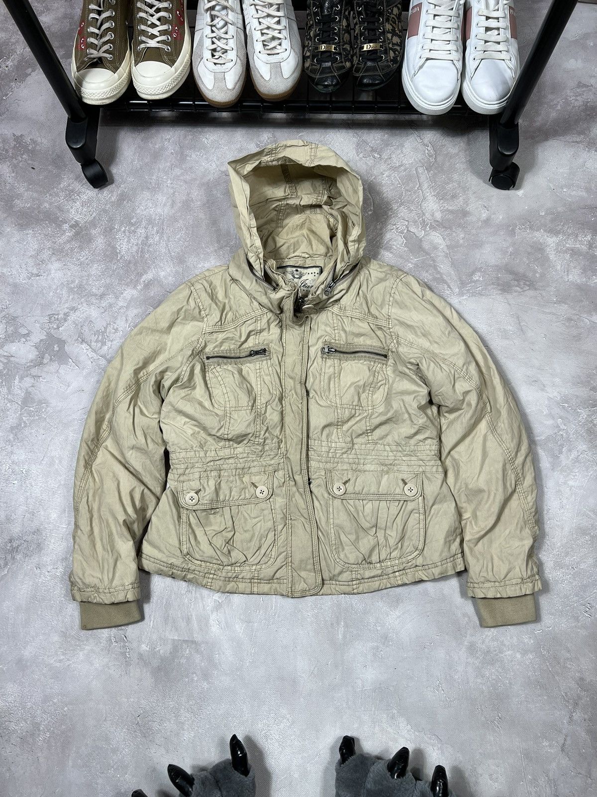 Other Avant-Garde Japanese Y2k Fur Cropped Jacket Size S / US 4 / IT 40 - 2 Thumbnail