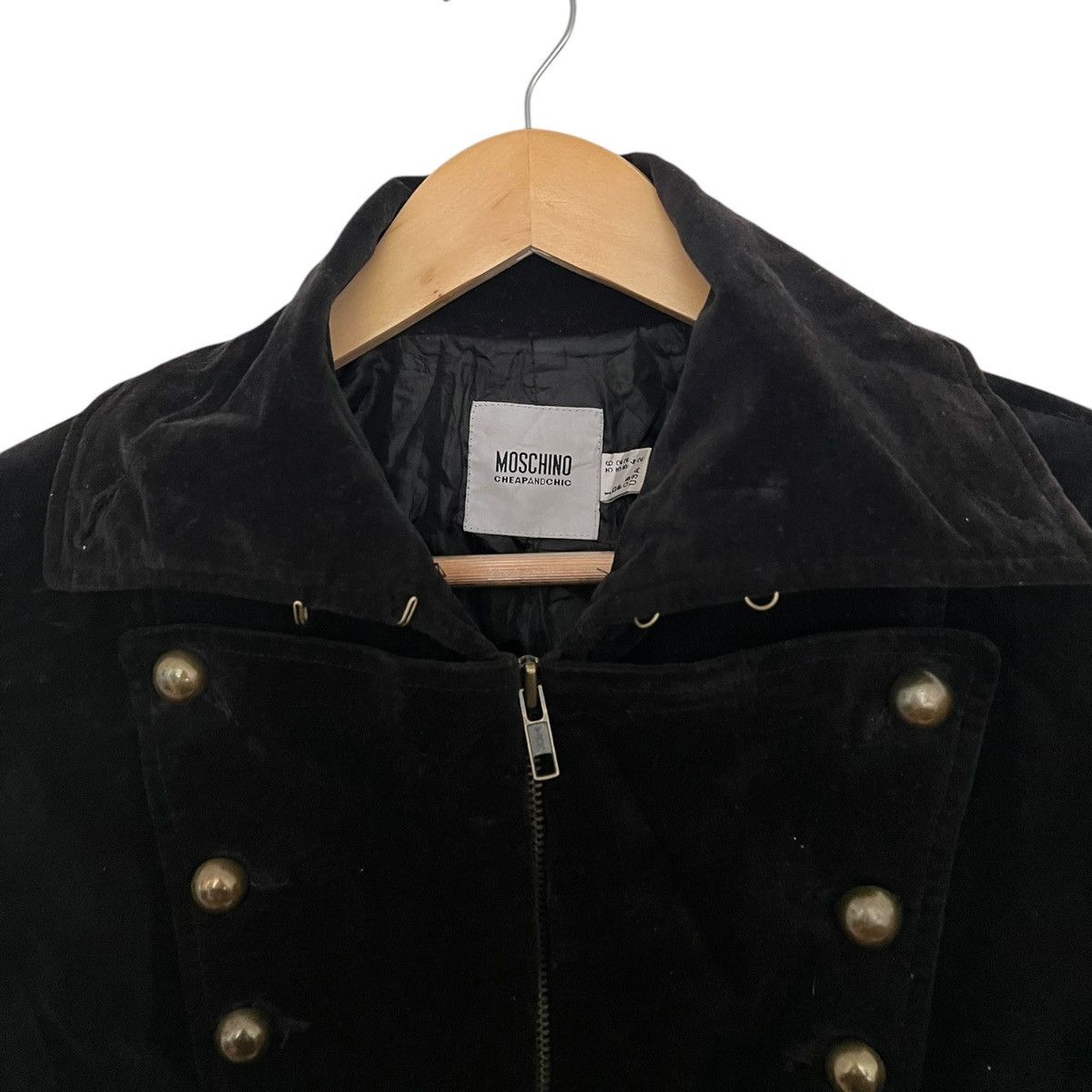 Moschino Moschino fw04 black velvet steampunk jacket Size US M / EU 48-50 / 2 - 2 Thumbnail