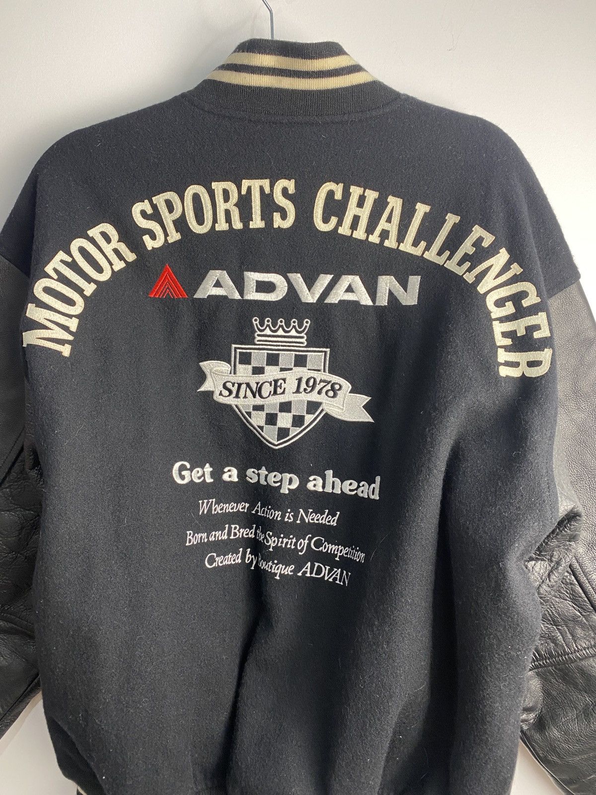 Japanese Brand 90s Advan Motorsport Varsity Jacket Size US L / EU 52-54 / 3 - 9 Thumbnail