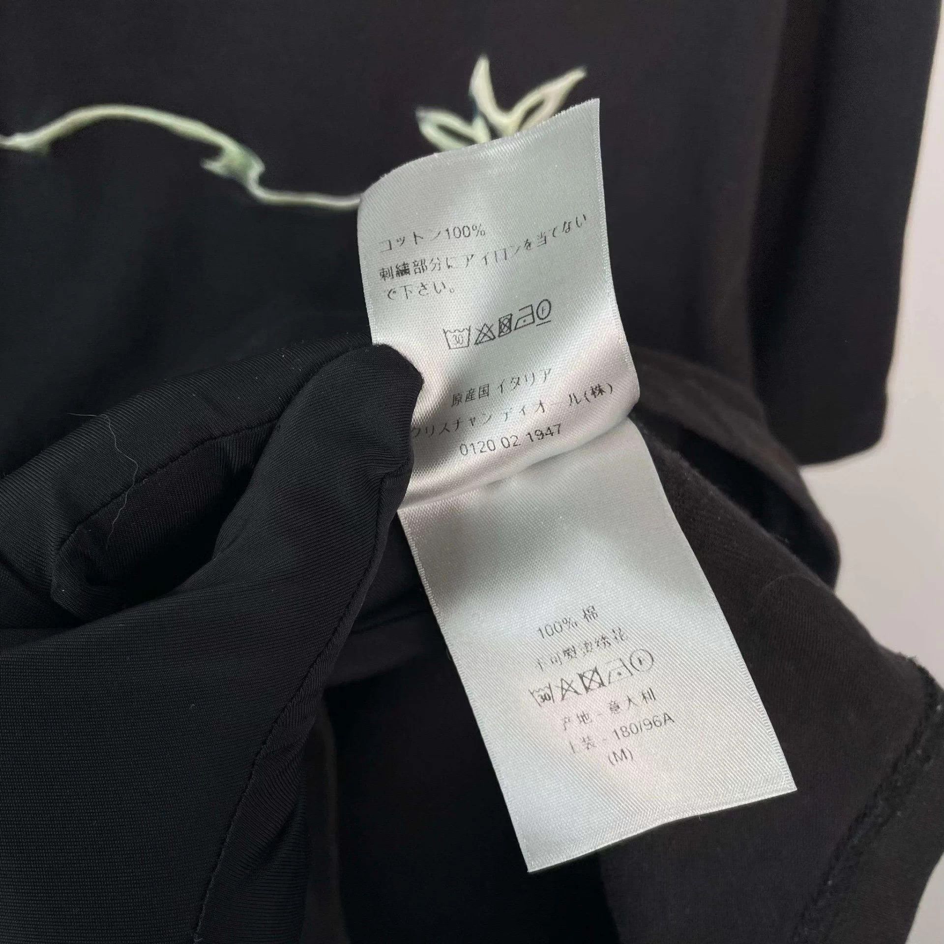 Dior Dior Cotton T-Shirt M Black Grade A Size M / US 6-8 / IT 42-44 - 5 Thumbnail