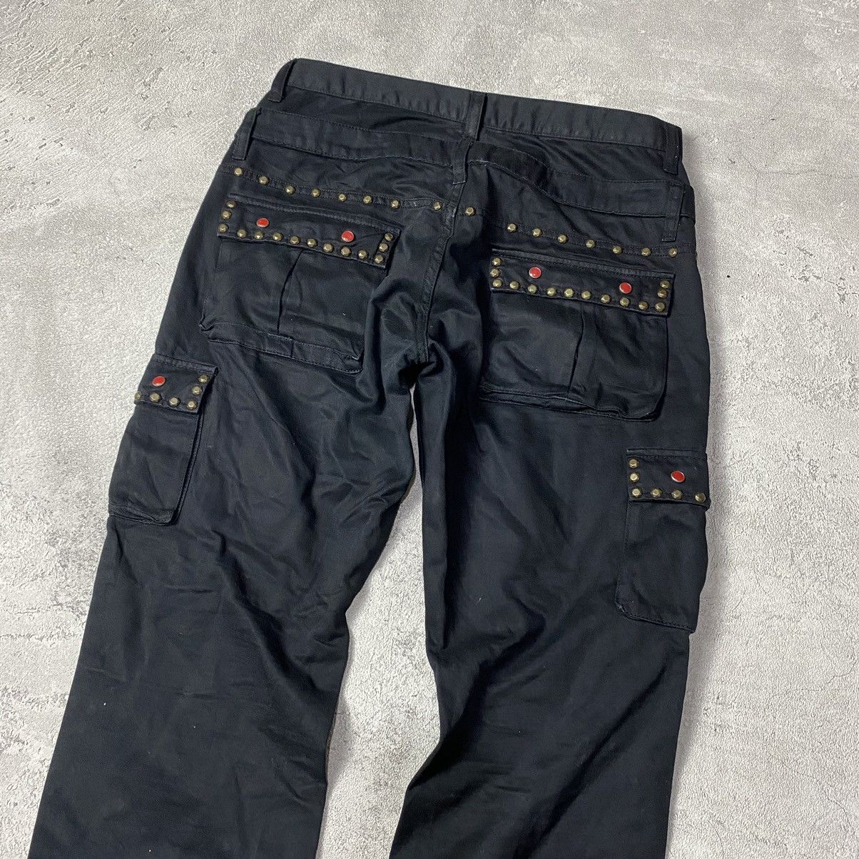 14th Addiction × If Six Was Nine × Japanese Brand Wild Khakis Double Waist Studed Cargo Pants Size US 32 / EU 48 - 7 Thumbnail