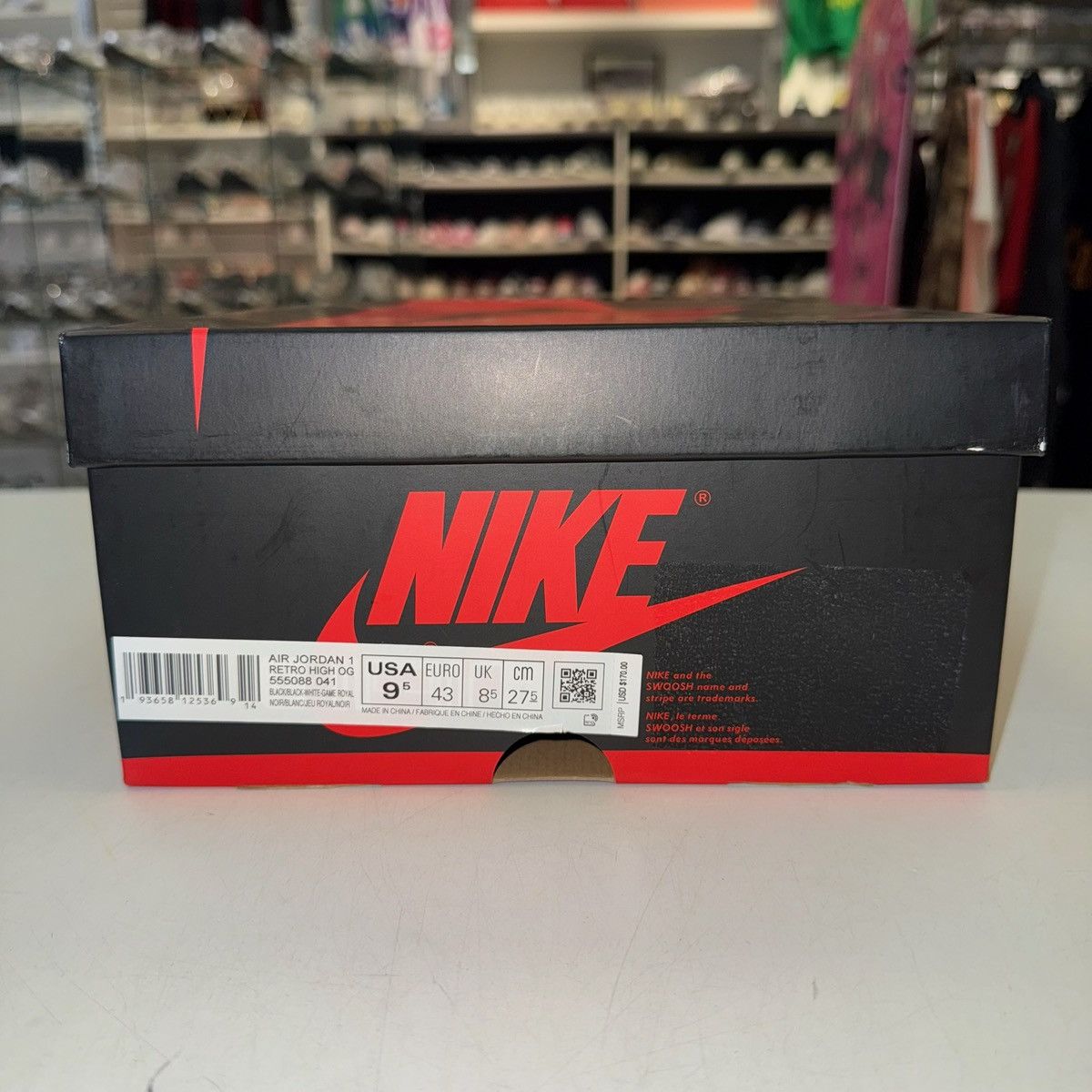 Jordan Brand Size 9.5 - Jordan 1 Retro OG High Royal Toe - 555088-041 Size US 9.5 / EU 42-43 - 7 Thumbnail
