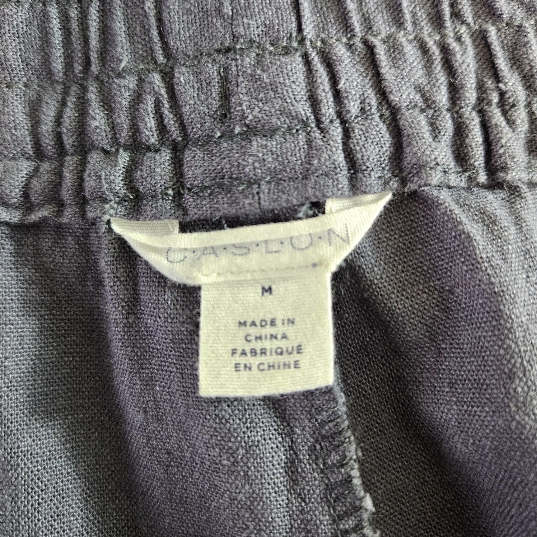 Vintage Caslon Womens Linen Shorts Sz Medium Solid Gray High Rise Pull On Size 32" / US 10 / IT 46 - 4 Thumbnail