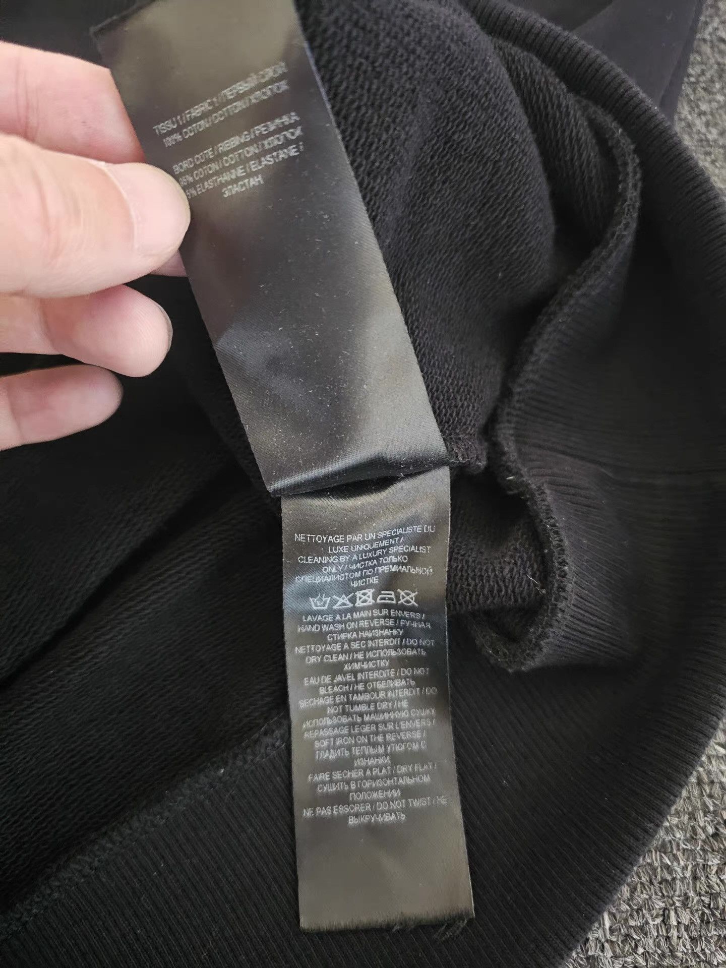 Balmain Balmain Men's Black Sweatshirt Q4 Size US S / EU 44-46 / 1 - 6 Thumbnail