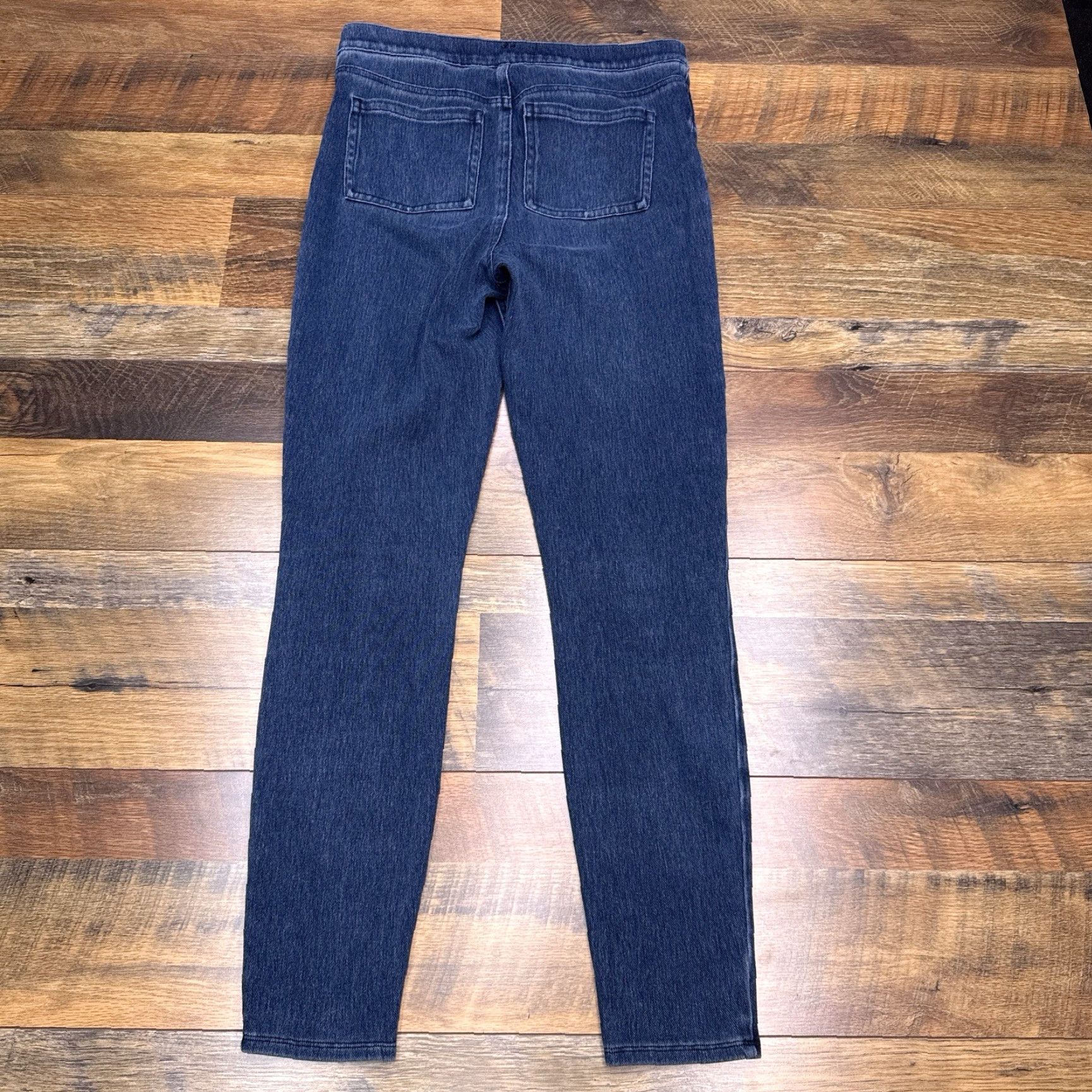 Spanx Spanx Jeanish Ankle Legging Womens M Blue Denim 20018t Stretch Modern Travel Casual Logo Cotton Blend Denim Leggings Size 32" / US 10 / IT 46 - 2 Thumbnail
