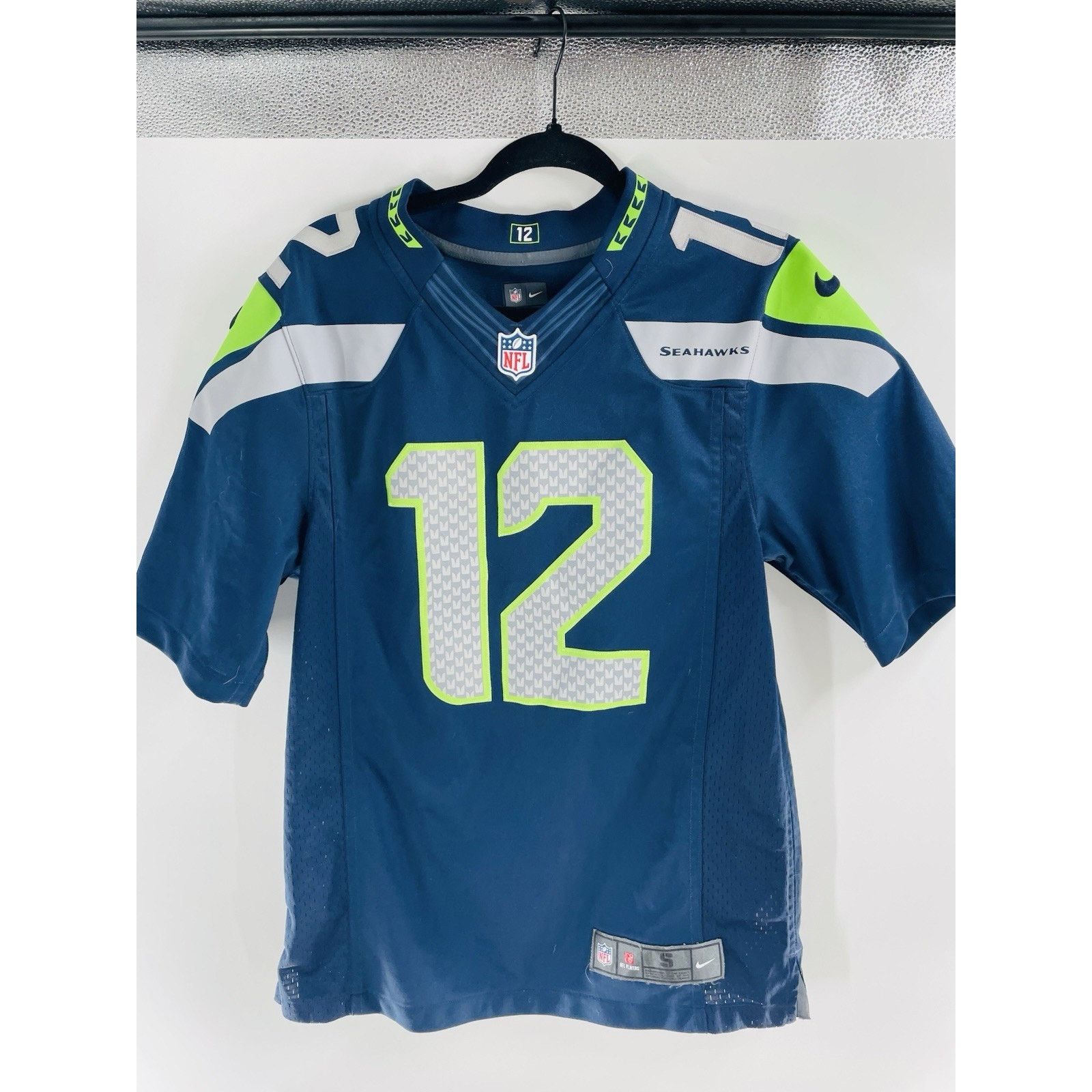 Nike Seattle Seahawks #12 Fan NIKE 12th Man On Field Blue Jersey Size US S / EU 44-46 / 1 - 1 Thumbnail