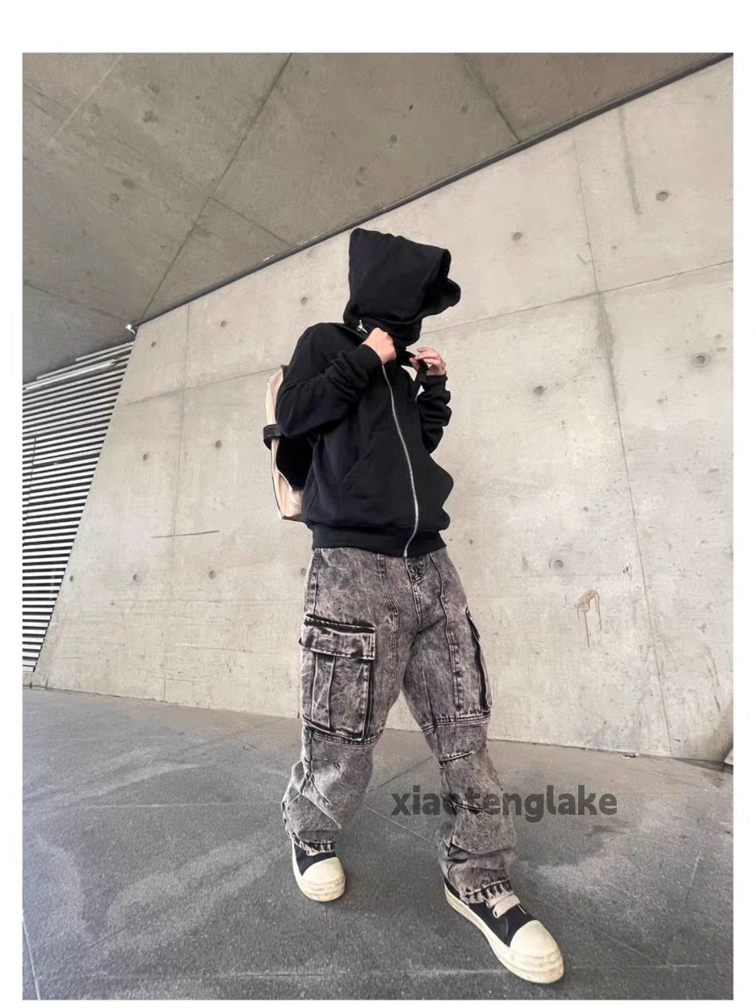 Jean × Vintage utility washed faded loose baggy hiphop cargo jeans Size US 34 / EU 50 - 1 Thumbnail