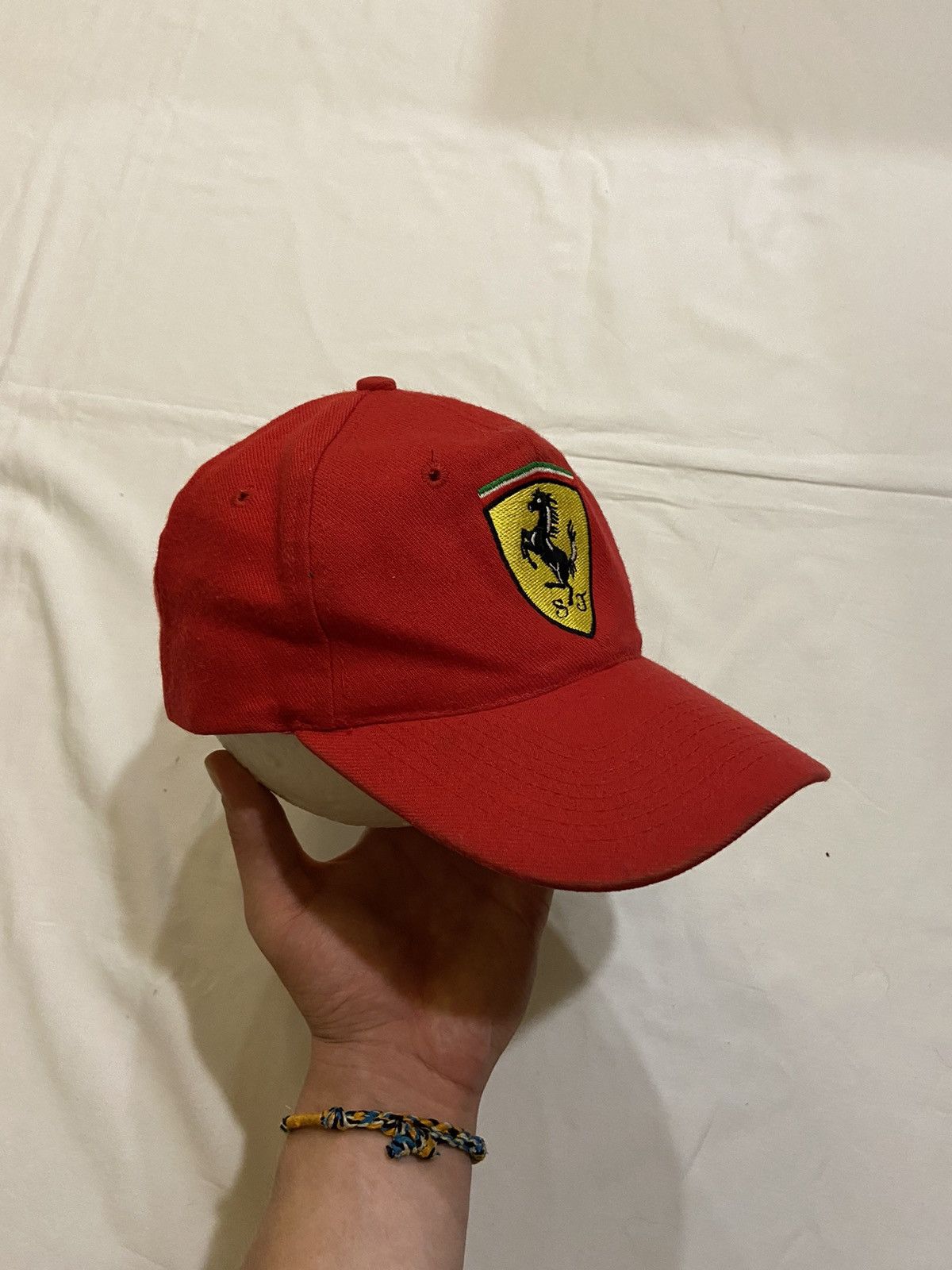Ferrari × Vintage Vintage Ferrari red 90’s Y2K racing streetwear hat cap f-1 Size ONE SIZE - 7 Thumbnail