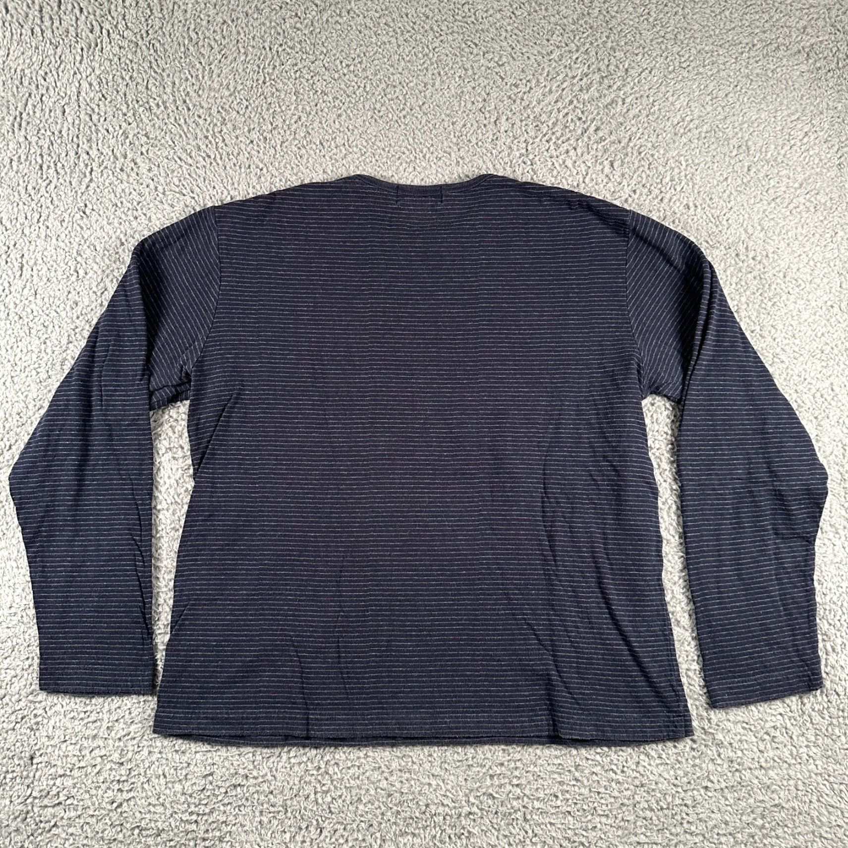 Polo Ralph Lauren VINTAGE Polo Ralph Lauren Sweatshirt Mens Large Navy Striped 90s Crewneck Pony Size US L / EU 52-54 / 3 - 4 Thumbnail