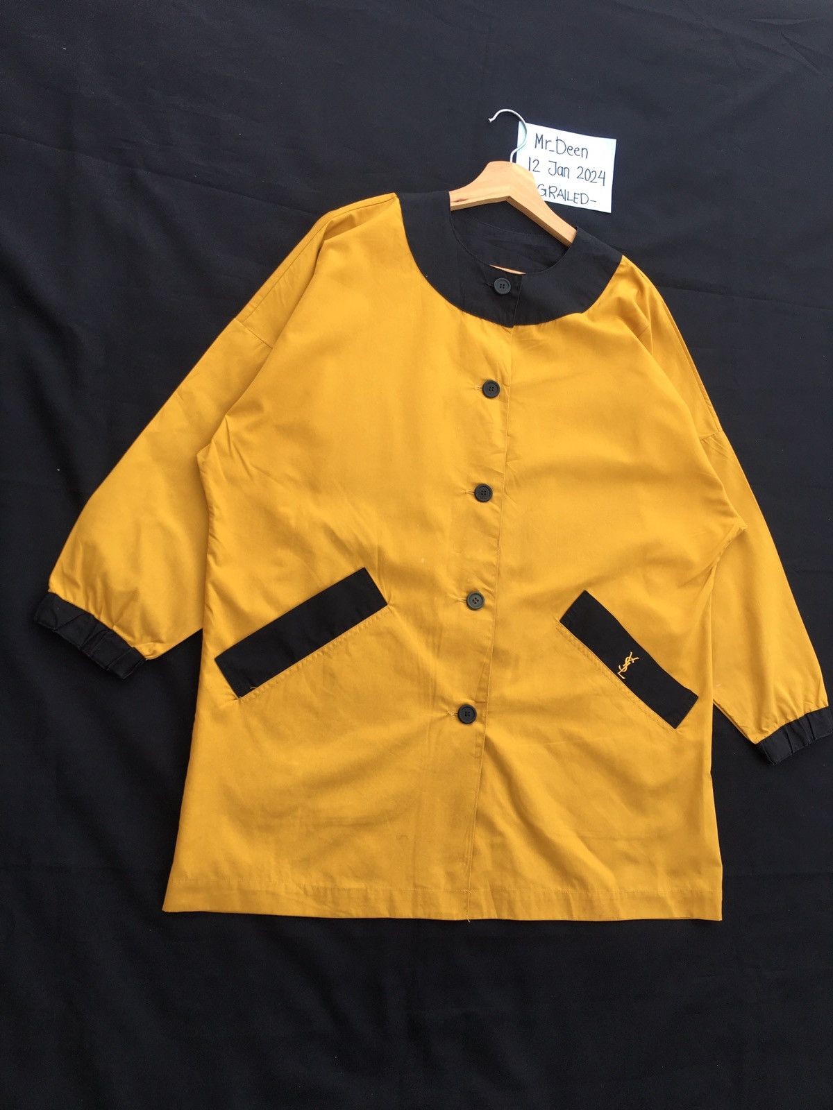 Yves Saint Laurent Rare Vintage YSL Yves Saint Laurent Long Jacket/Outerwear Size L / US 10 / IT 46 - 2 Thumbnail