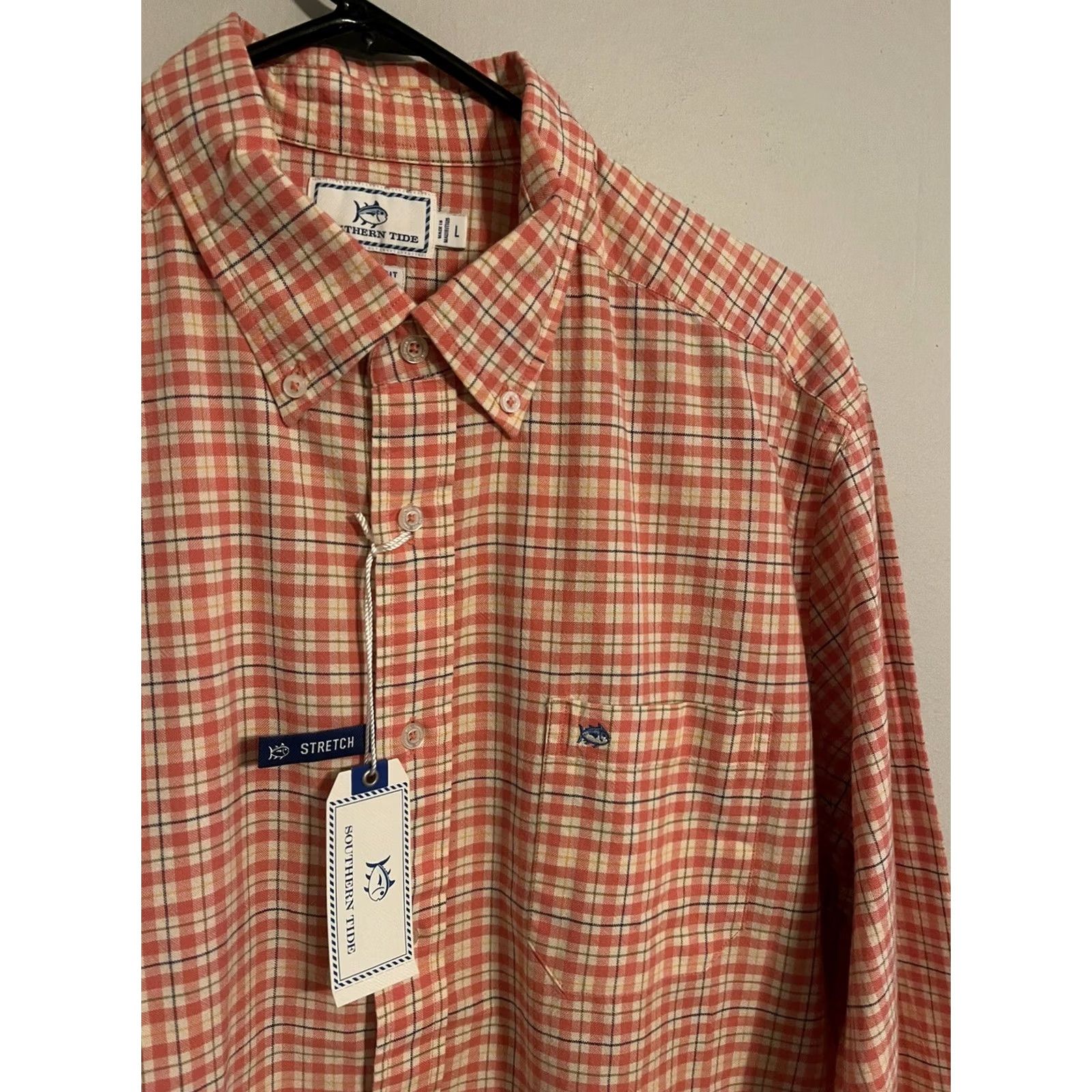 Southern Tide Southern Tide Shirt Mens L Classic Fit Stretch Rouge Red Long Sleeve Button Up Size US L / EU 52-54 / 3 - 2 Thumbnail