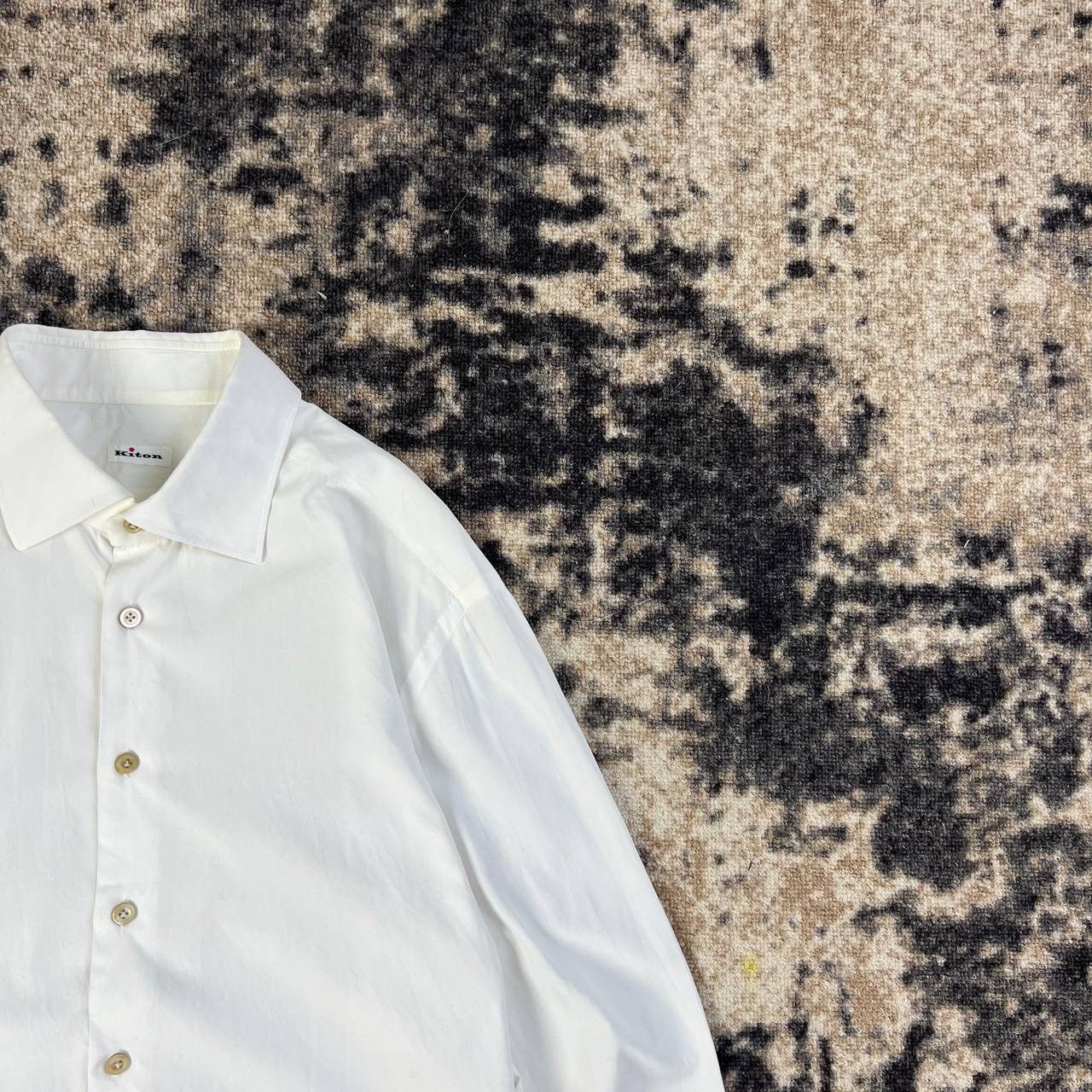 Kiton Kiton Archive Luxury Vintage Y2K Oxford Button Up Shirt Size US XL / EU 56 / 4 - 2 Thumbnail