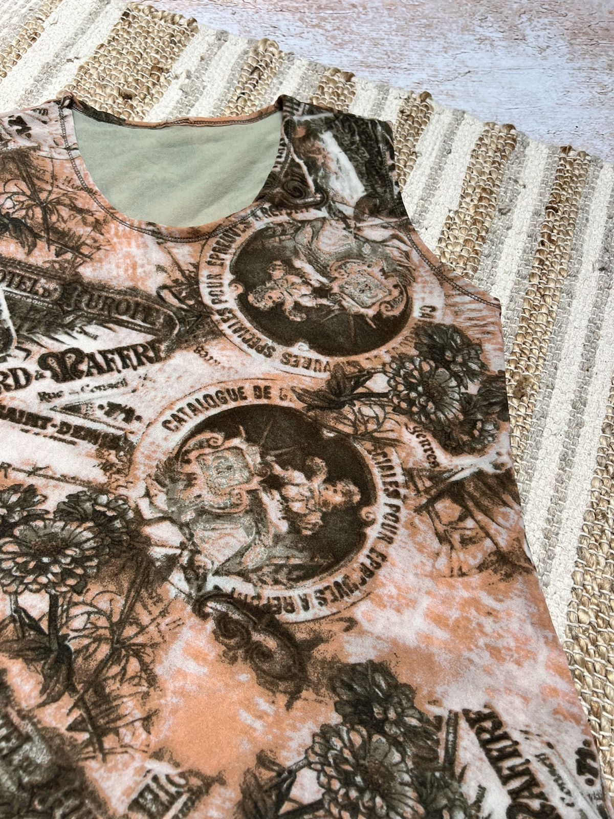 Japanese Brand × Vintage Vintage antique mesh tank top like gaultier Size US S / EU 44-46 / 1 - 3 Thumbnail