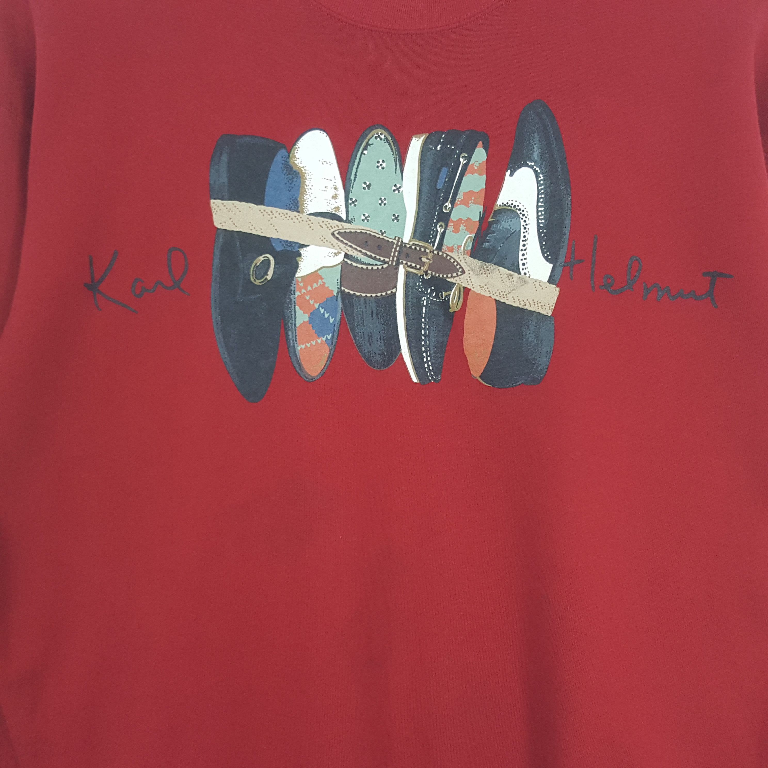 Karl Helmut Vintage Karl Helmut Shoes Art Designer Sweatshirt C295N3 Size US M / EU 48-50 / 2 - 2 Thumbnail