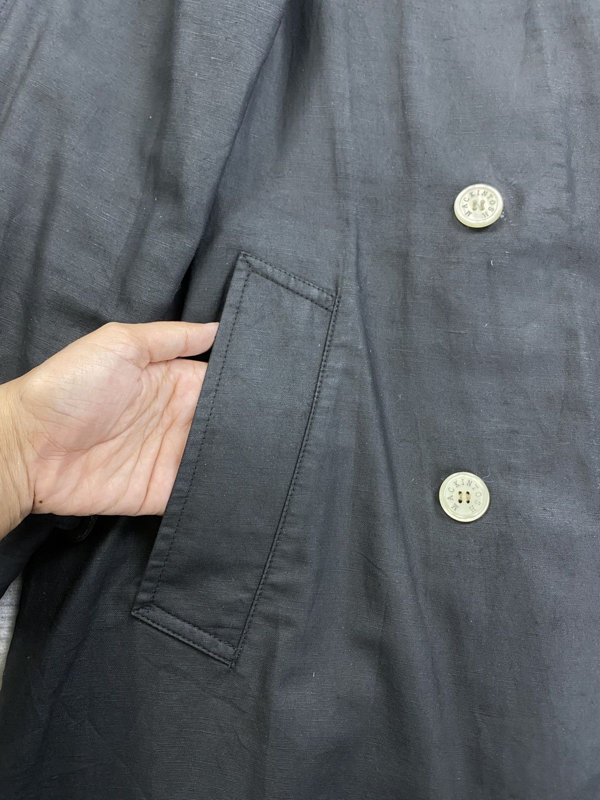 Mackintosh Vintage Mackintosh Scotland Black Trench Coat Jacket Size US M / EU 48-50 / 2 - 9 Thumbnail