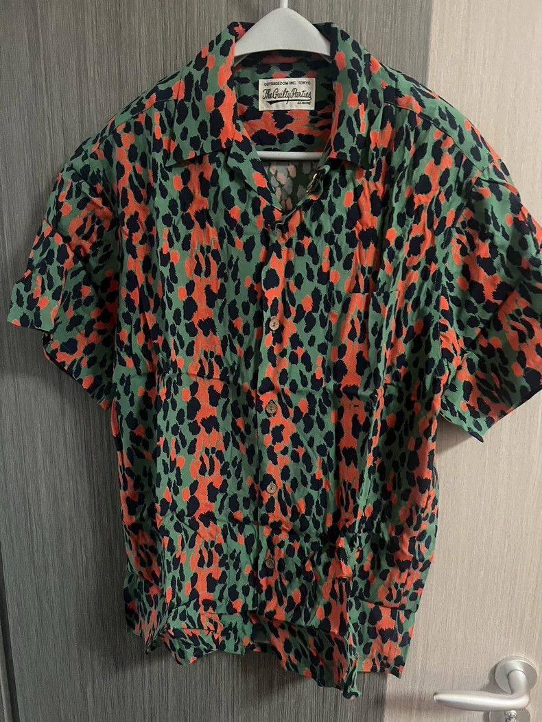 Wacko Maria Wacko Maria Aloha Shirt Green Leopard Print Size US L / EU 52-54 / 3 - 1 Thumbnail