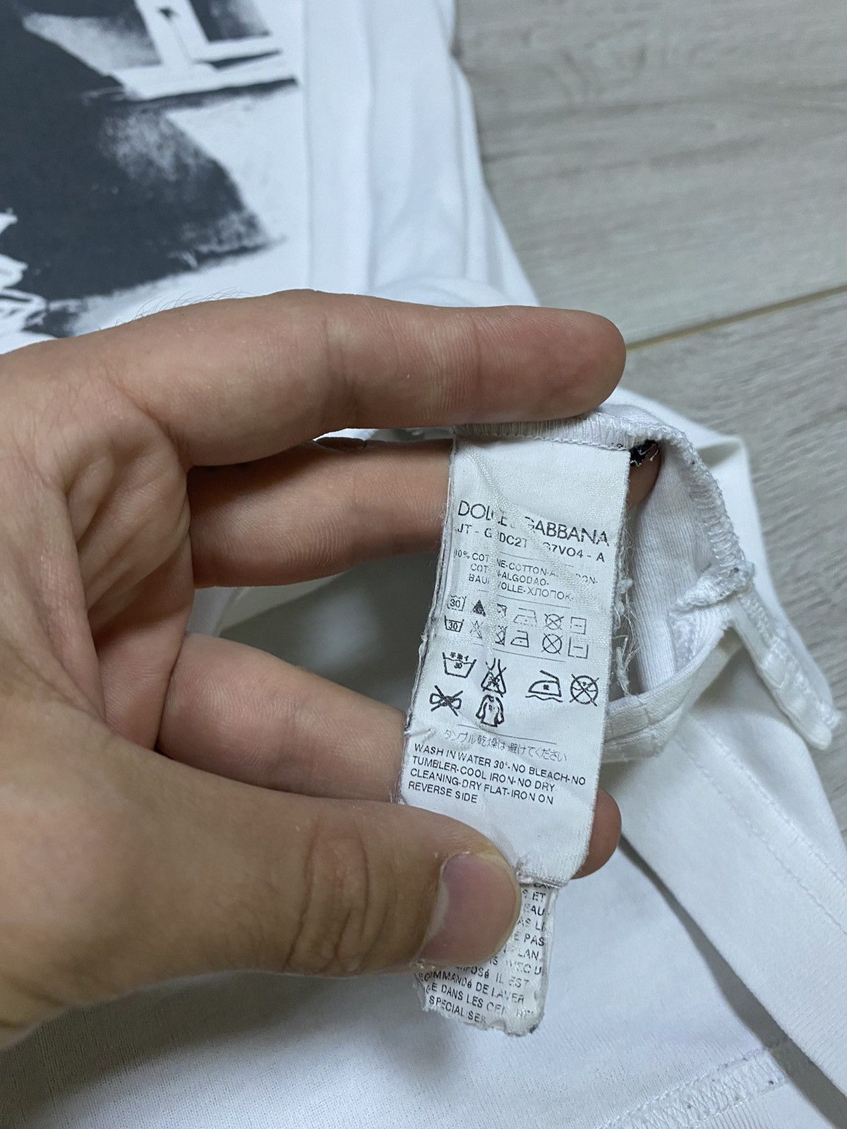 Dolce & Gabbana Dolce & Gabbana James Dean vintage big print logo t-shirt Size US L / EU 52-54 / 3 - 4 Thumbnail