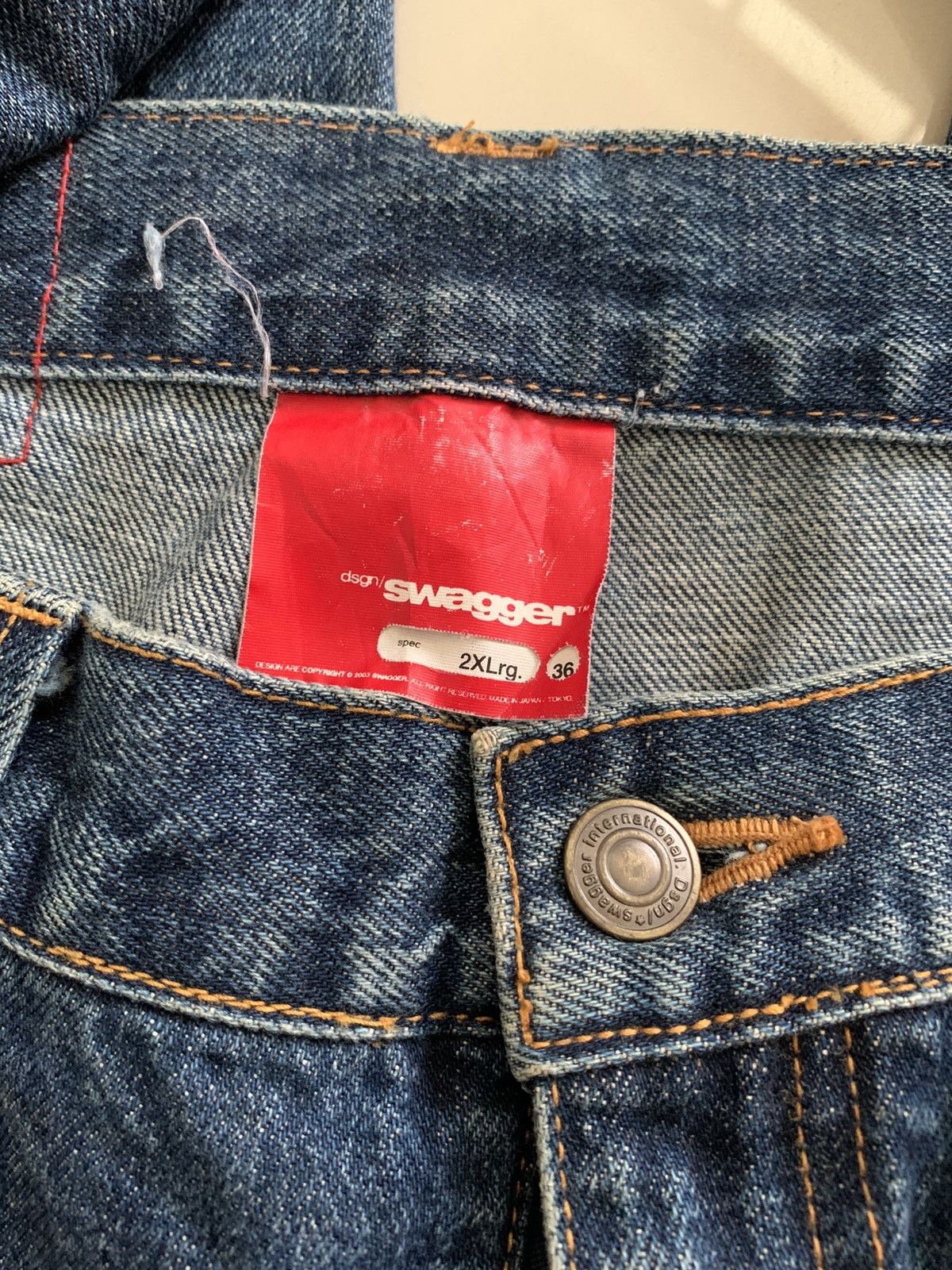 Swagger Swagger Japan Denim Redline Selvedge Baggy Jeans Size US 36 / EU 52 - 6 Thumbnail