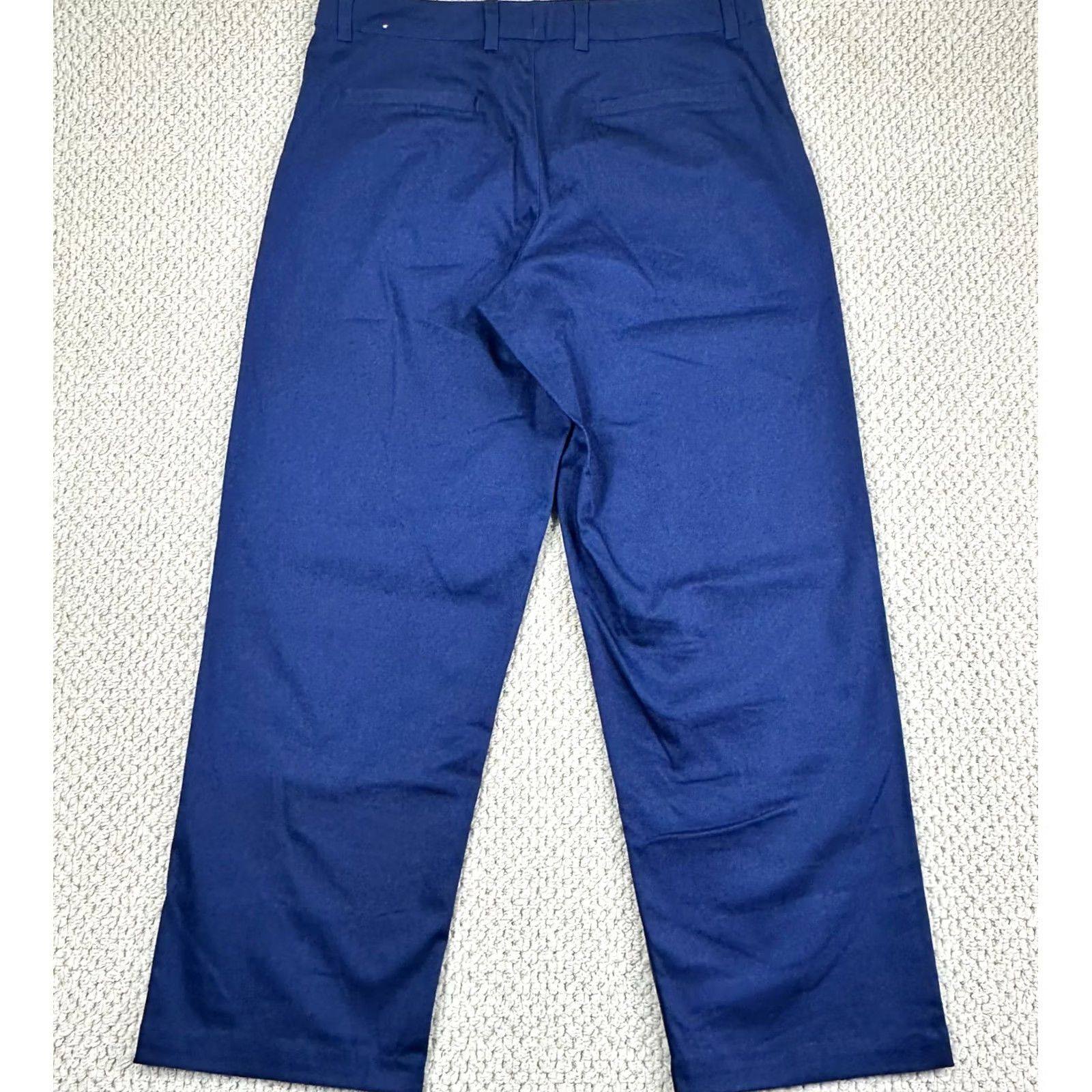 Nike Nike Life El Chino Pants Mens 36x32 Navy Baggy Wide Leg Skater Y2K Drawstring Size US 36 / EU 52 - 2 Thumbnail