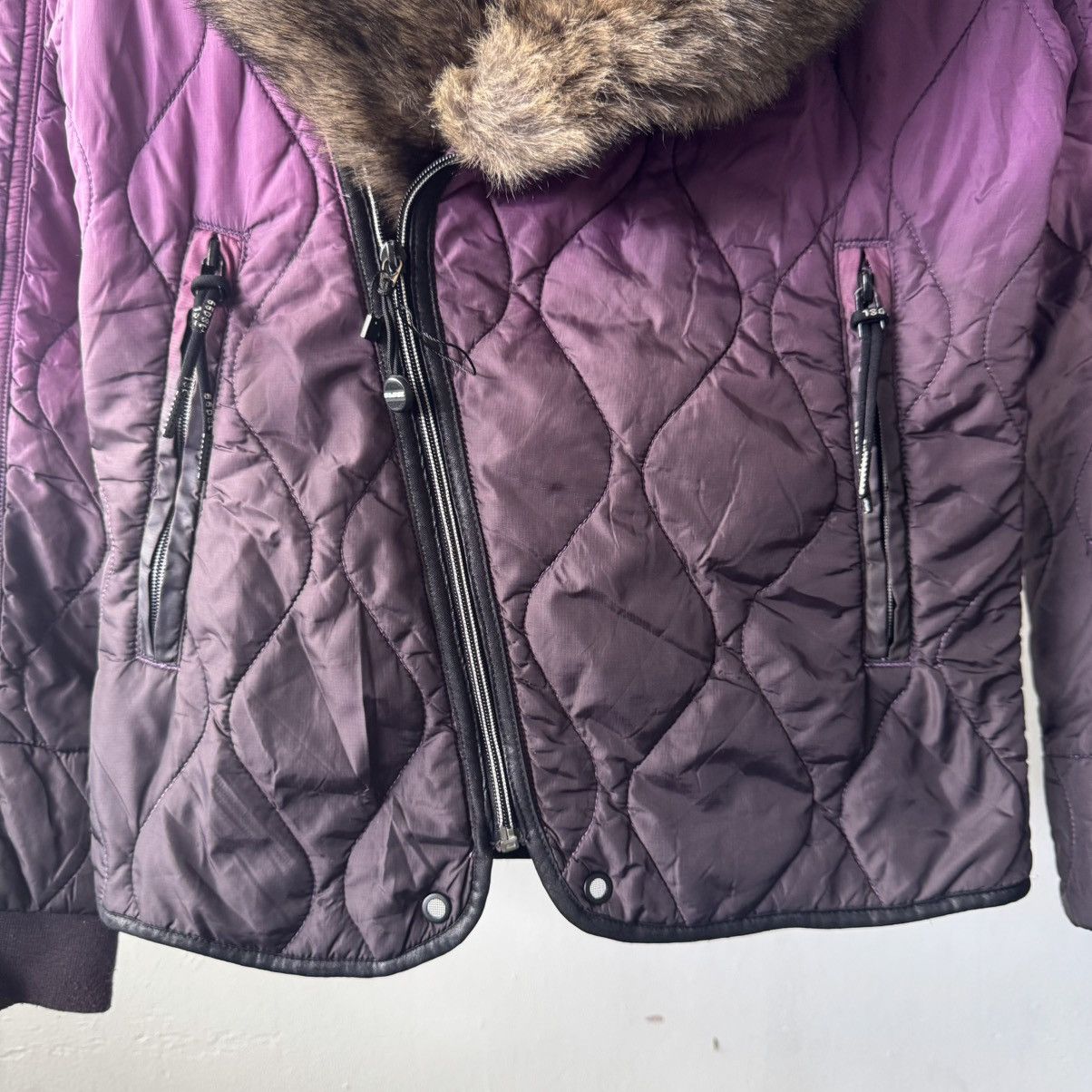 If Six Was Nine Diesel Fur Gradient Asymmetrical Puffer Jacket Size S / US 4 / IT 40 - 7 Thumbnail